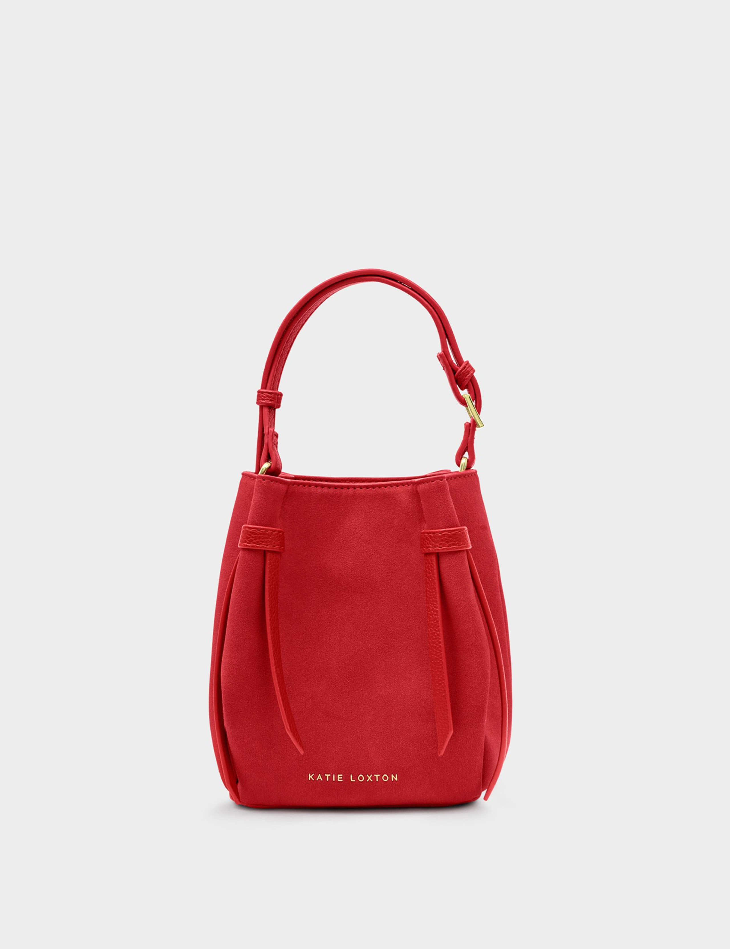 Faux Suede Mini Bucket Bag 2 of 5