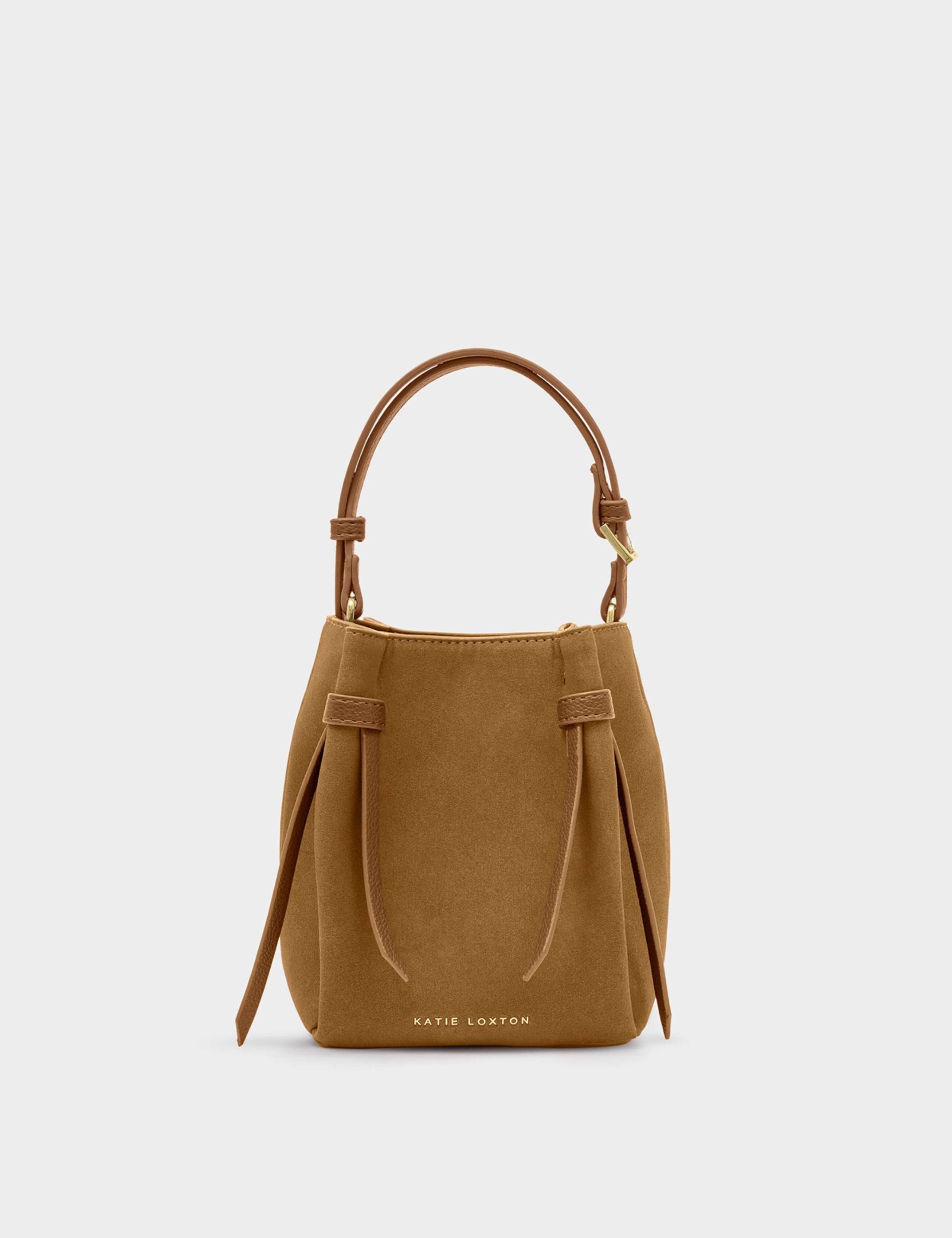 Faux Suede Mini Bucket Bag 2 of 7