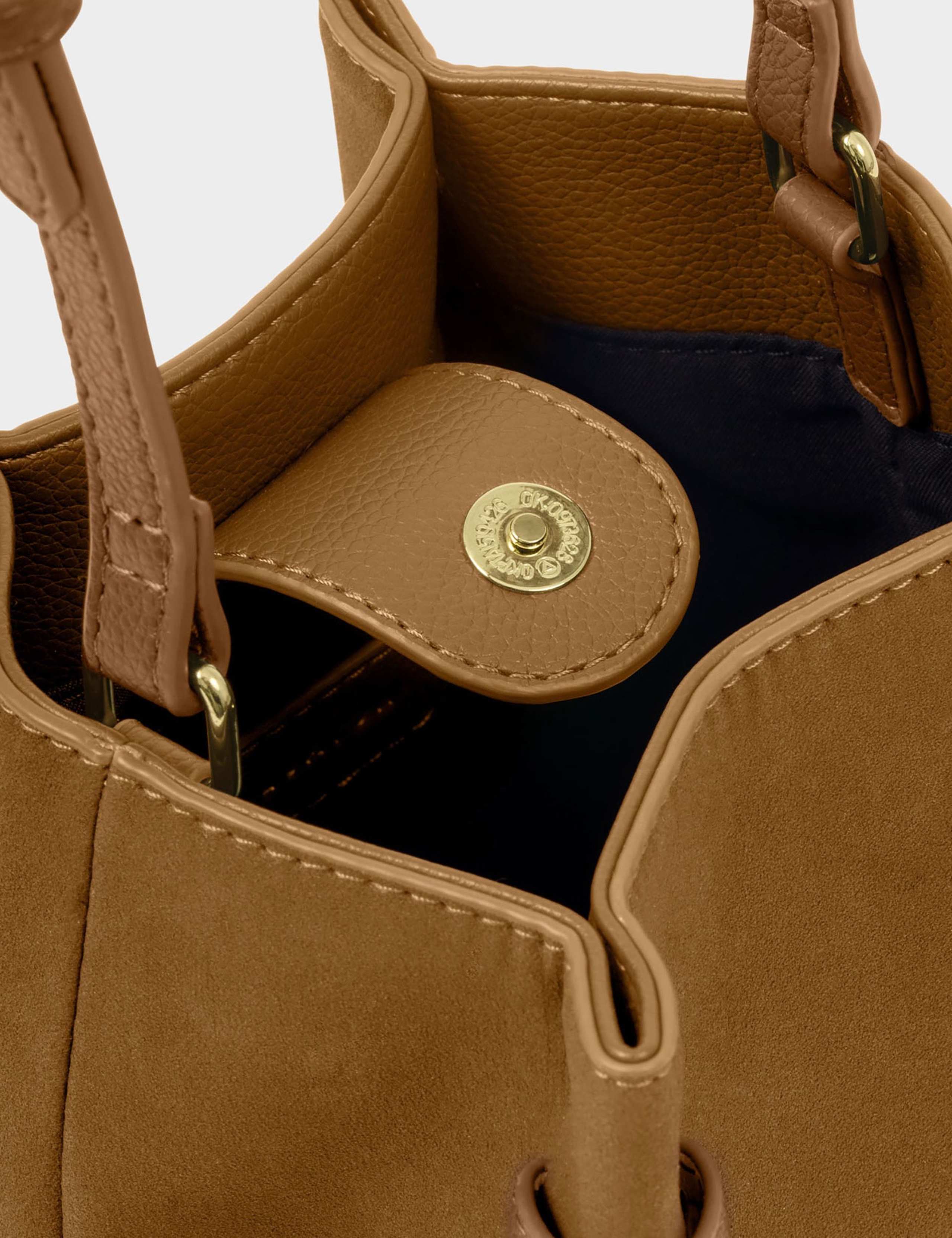 Faux Suede Mini Bucket Bag 6 of 7