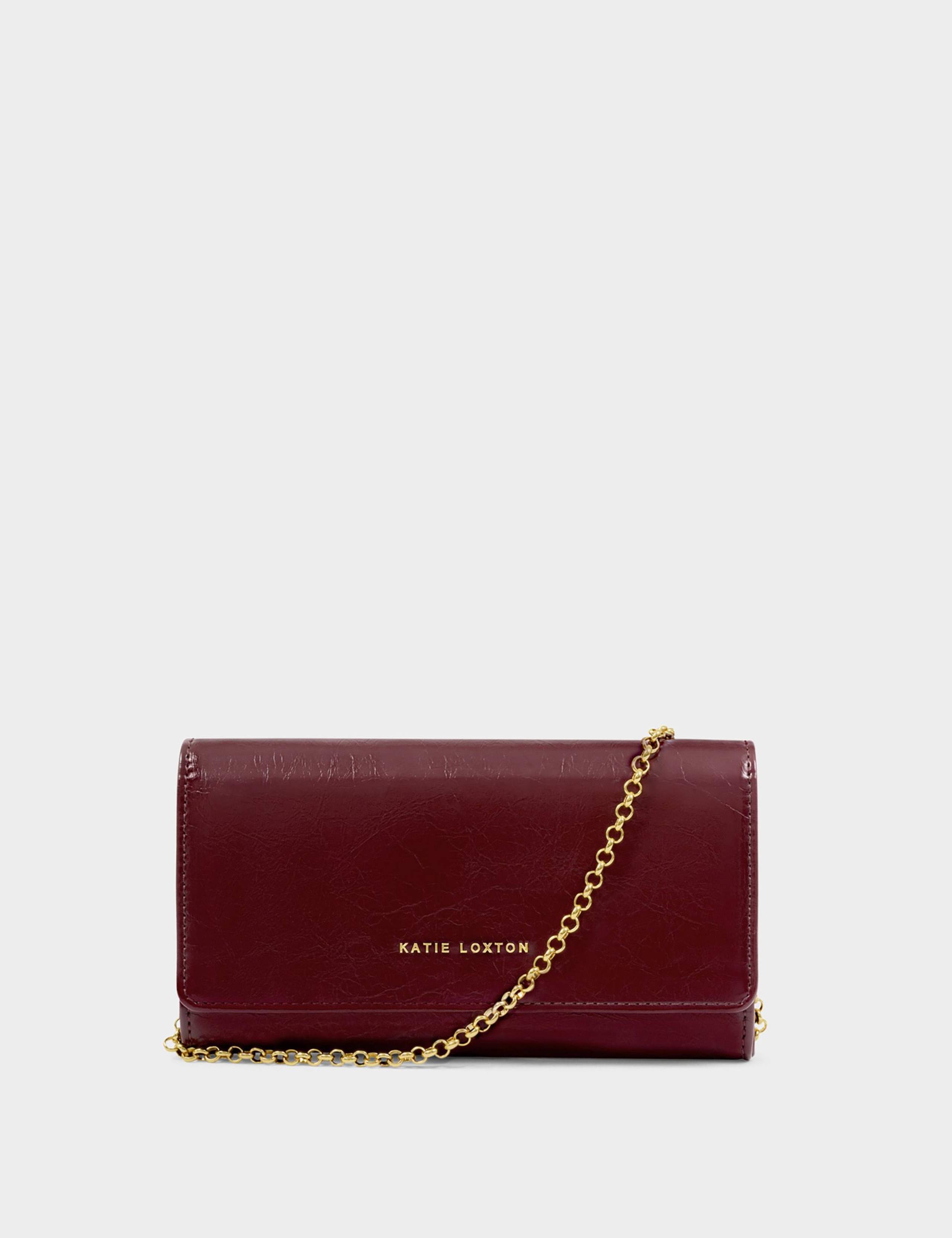 Faux Leather Chain Strap Cross Body Purse 2 of 5