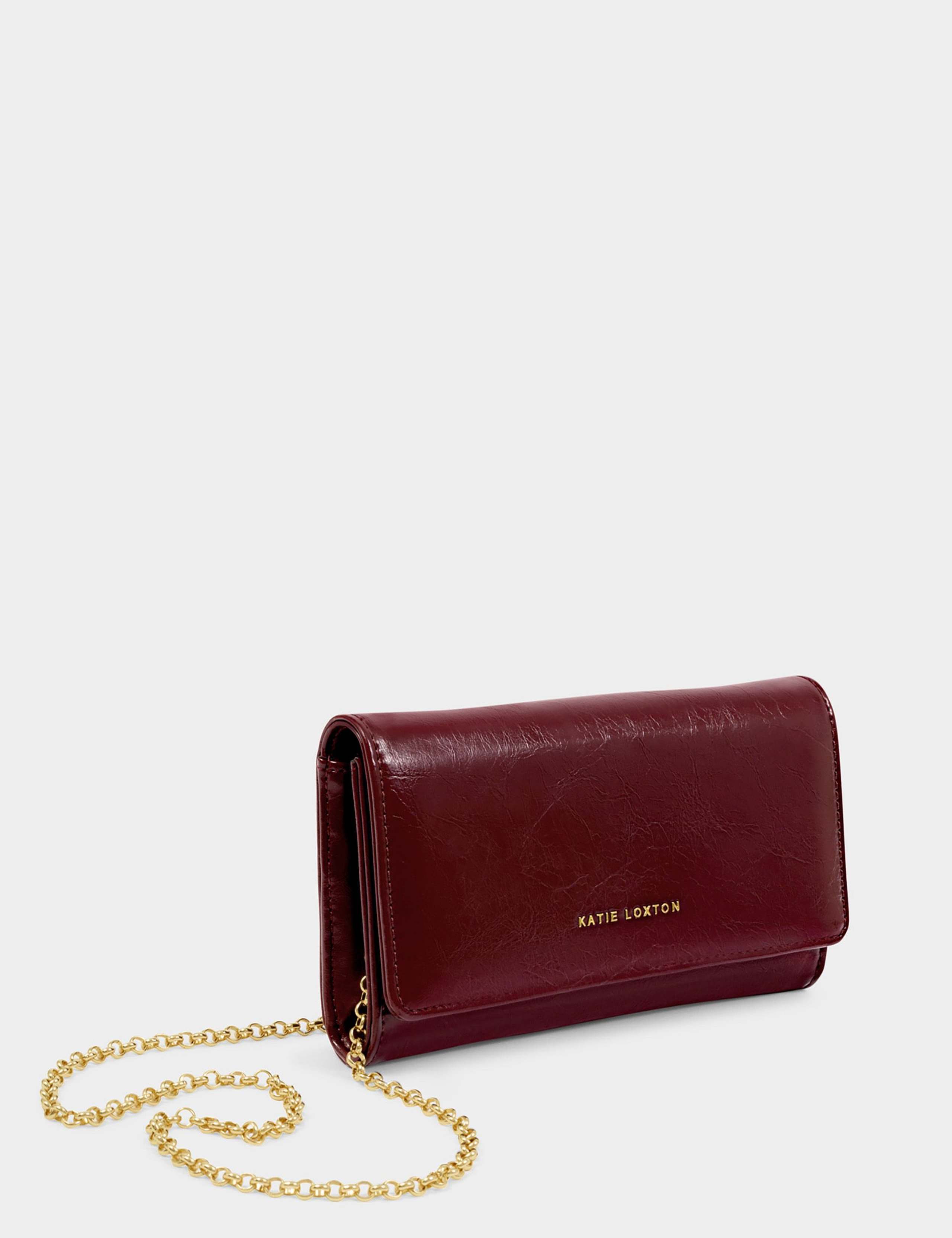Faux Leather Chain Strap Cross Body Purse 3 of 5