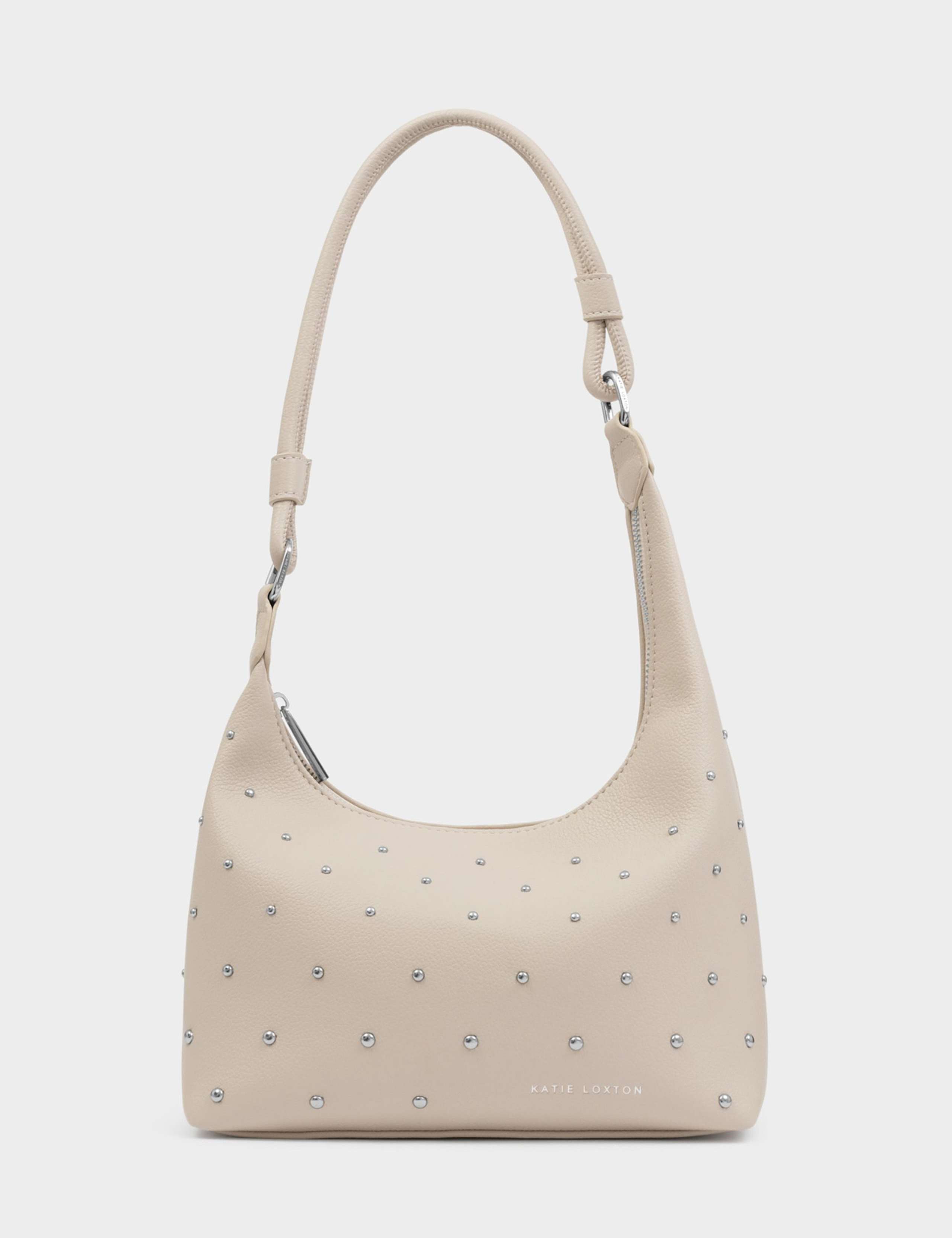 Faux Leather Studded Shoulder Bag 2 of 6