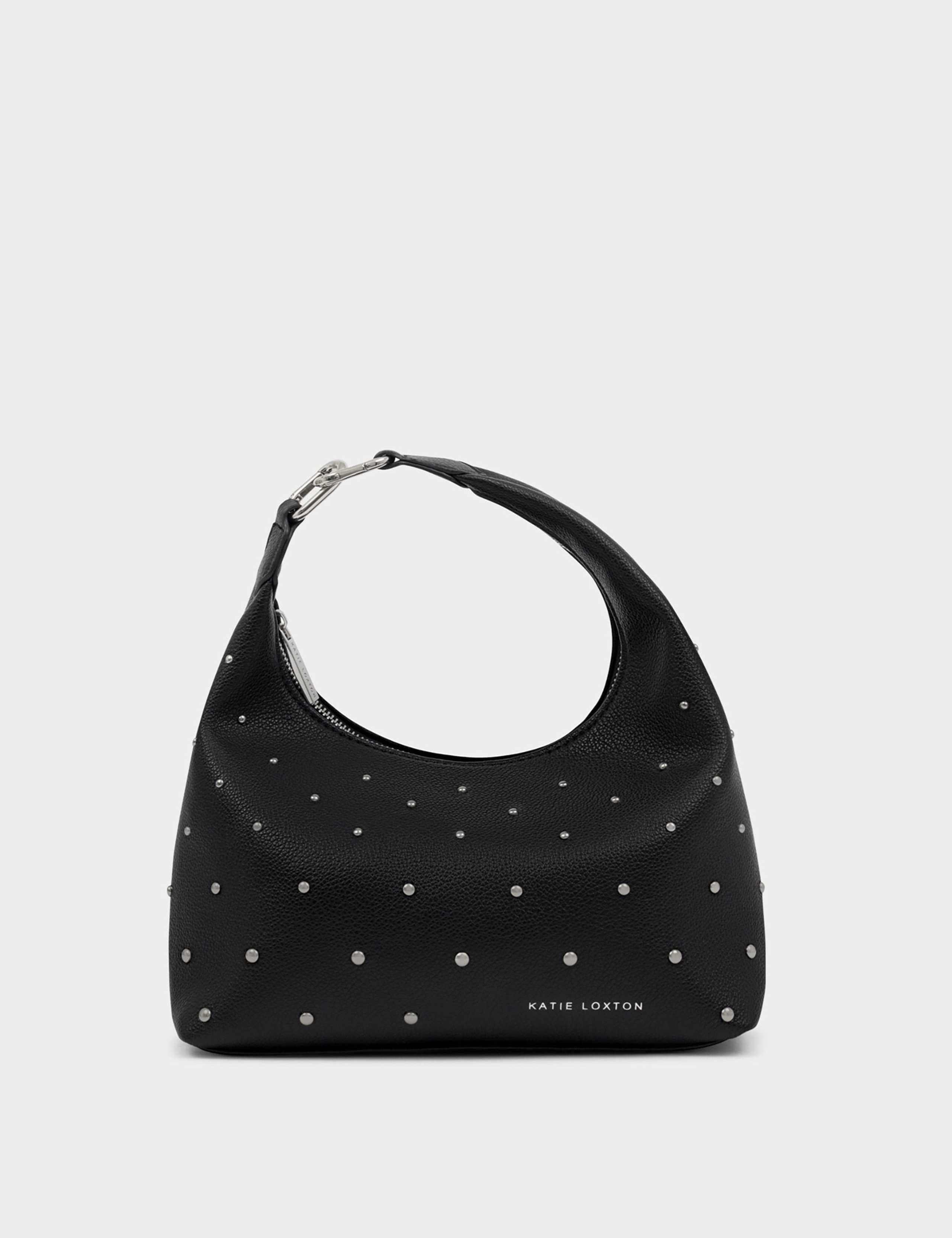 Faux Leather Studded Shoulder Bag 3 of 7