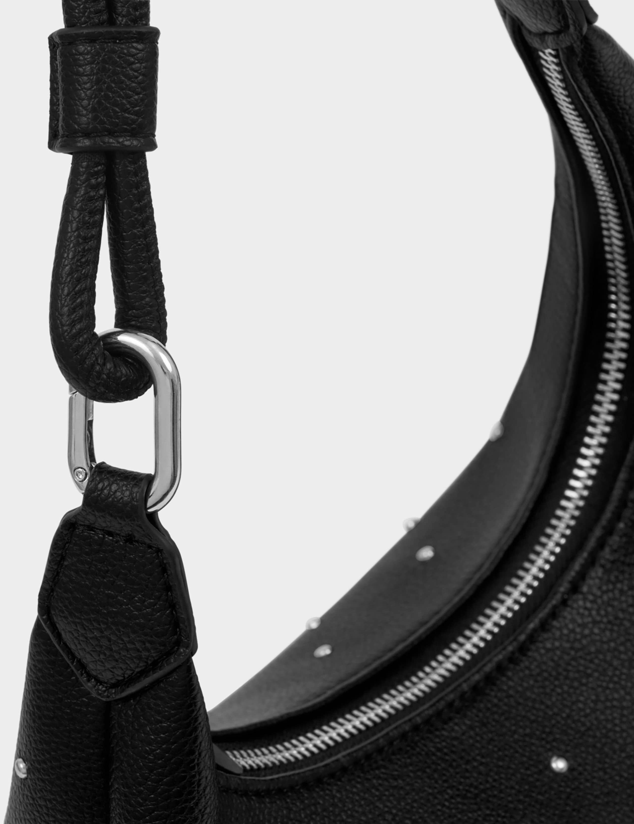 Faux Leather Studded Shoulder Bag 4 of 7