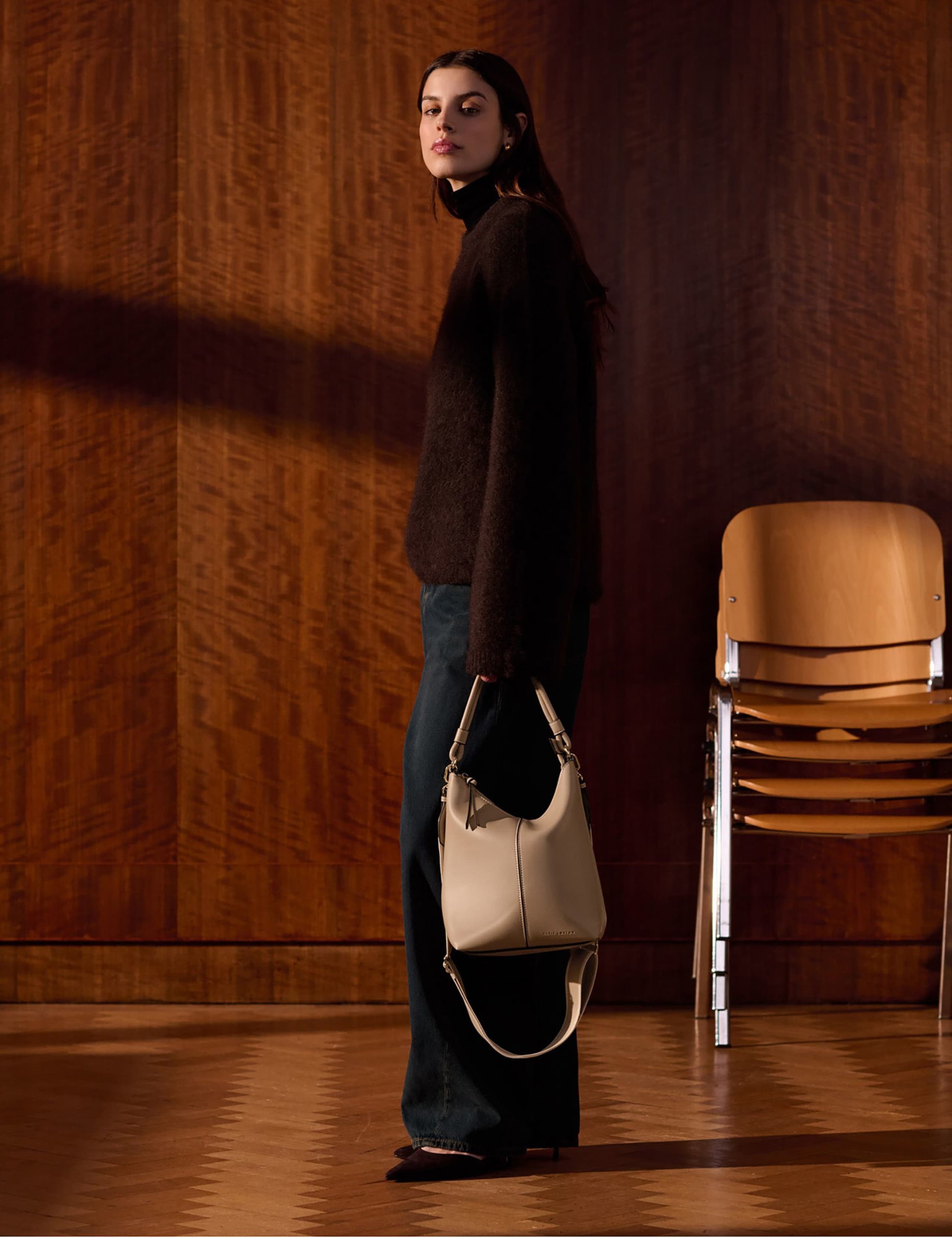 Faux Leather Shoulder Bag 6 of 7