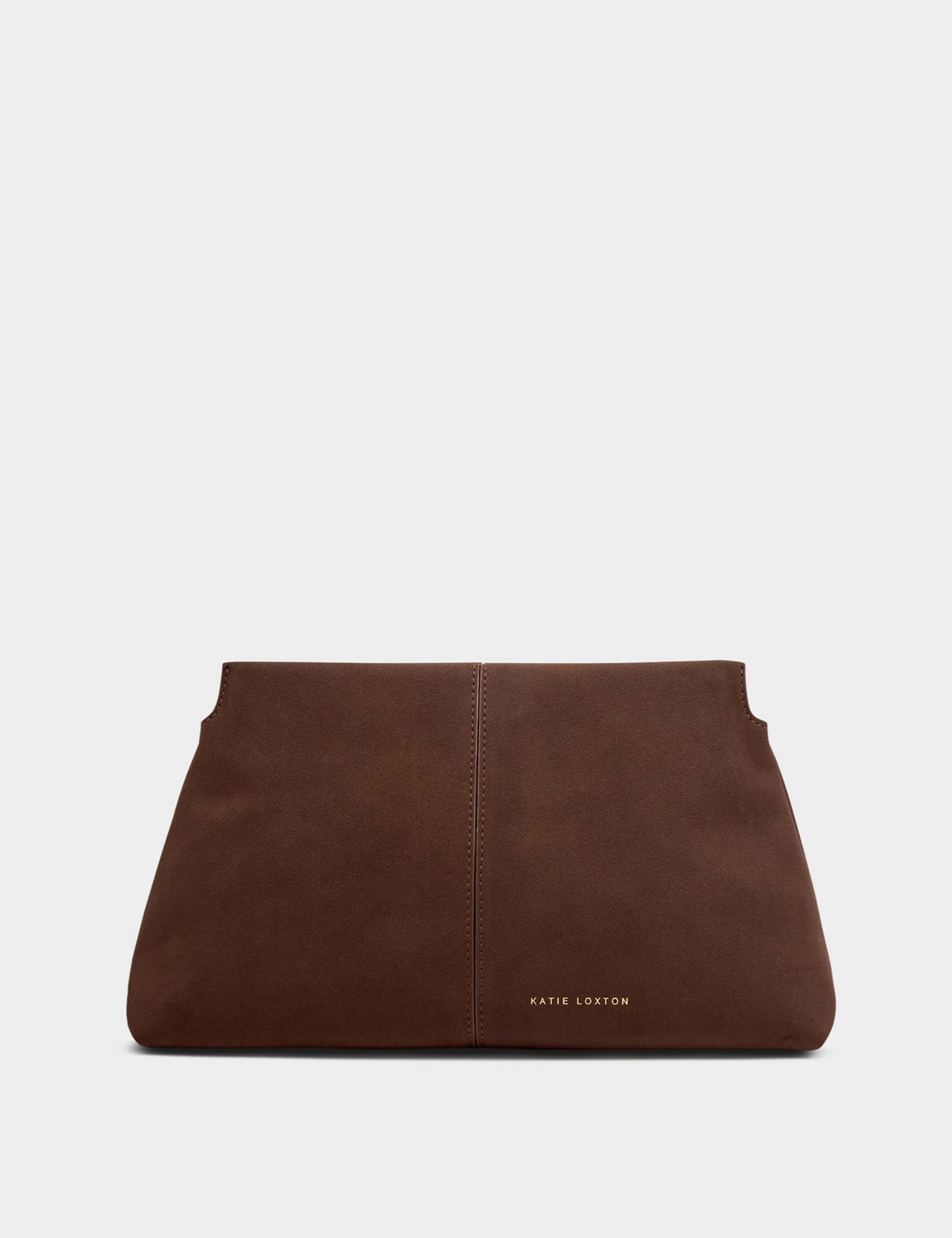 Faux Suede Clutch Bag 2 of 6