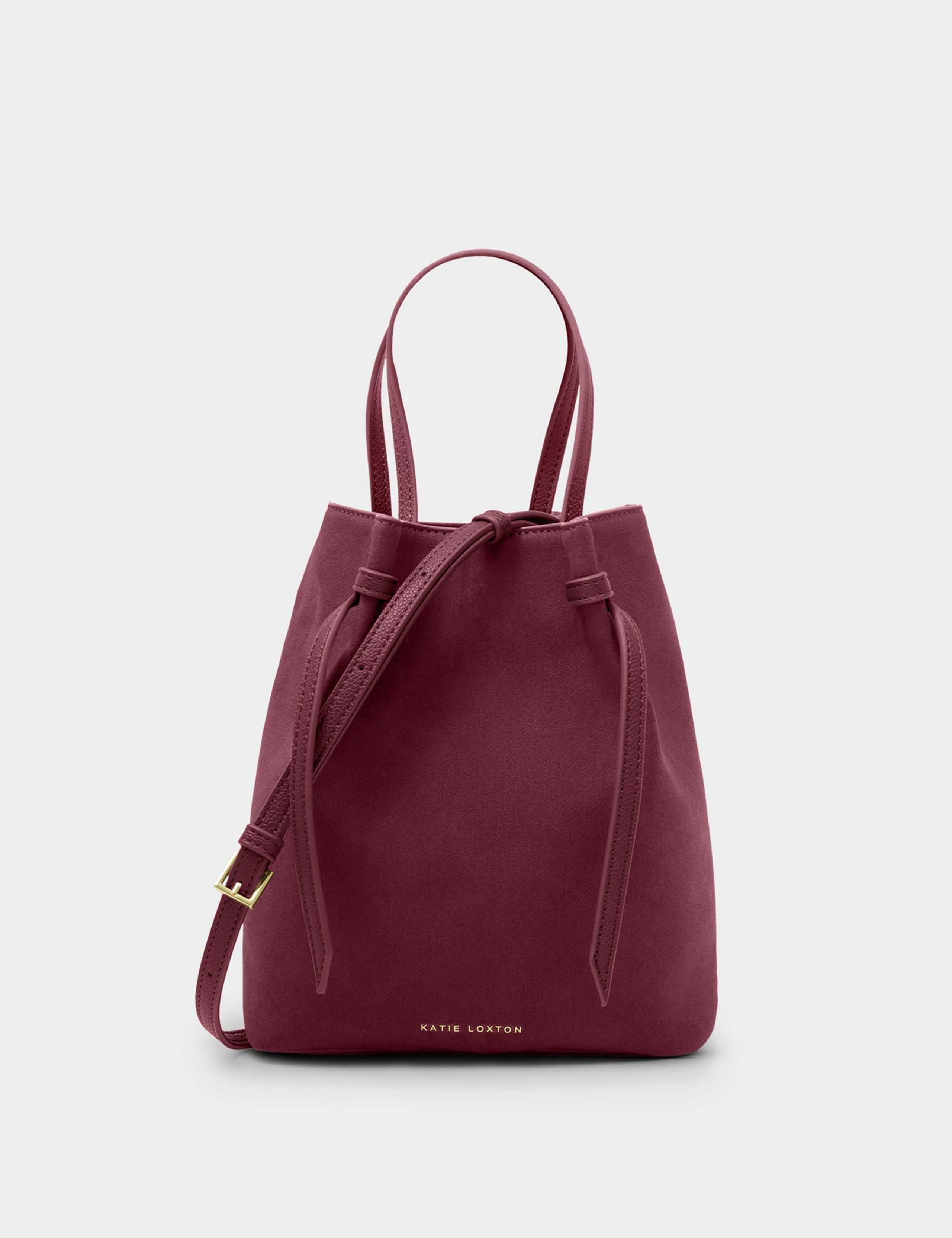 Faux Leather Detachable Strap Bucket Bag 3 of 6