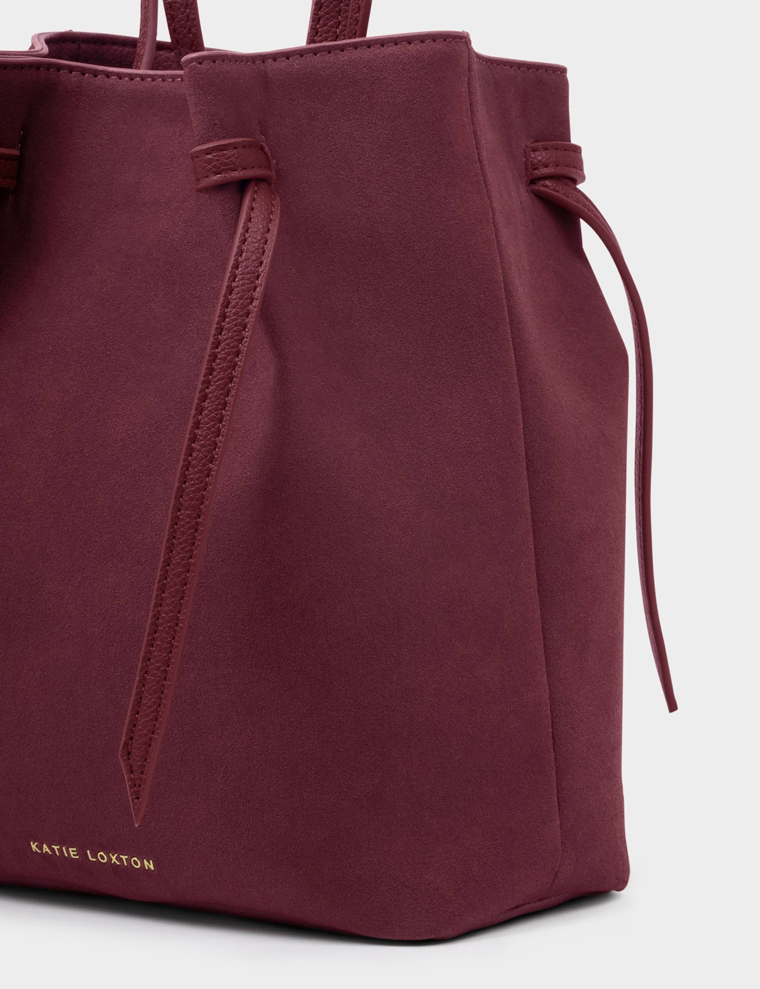 Faux Leather Detachable Strap Bucket Bag 4 of 6