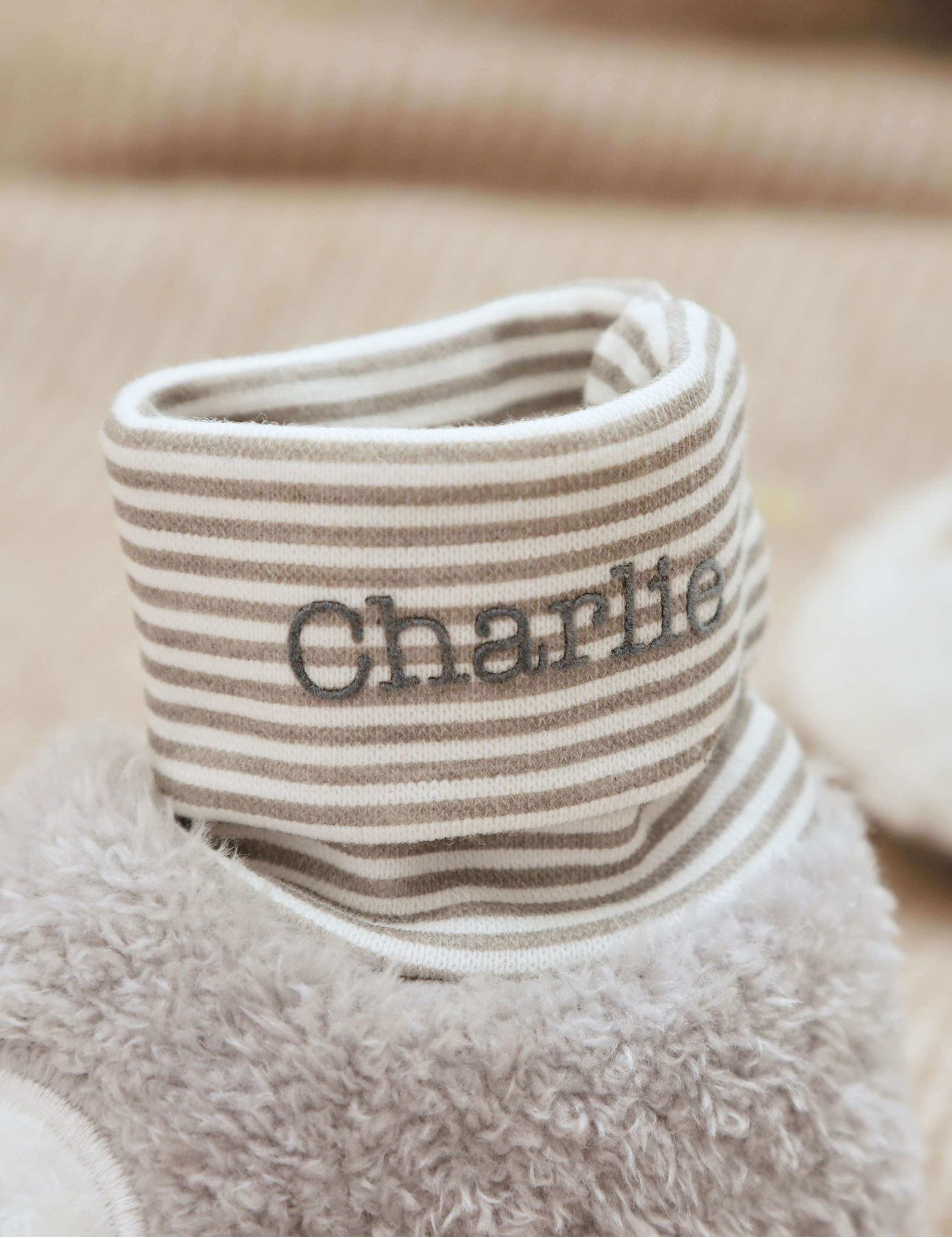 Personalised Penguin Sock Top Booties (0-24 Mths) 3 of 4
