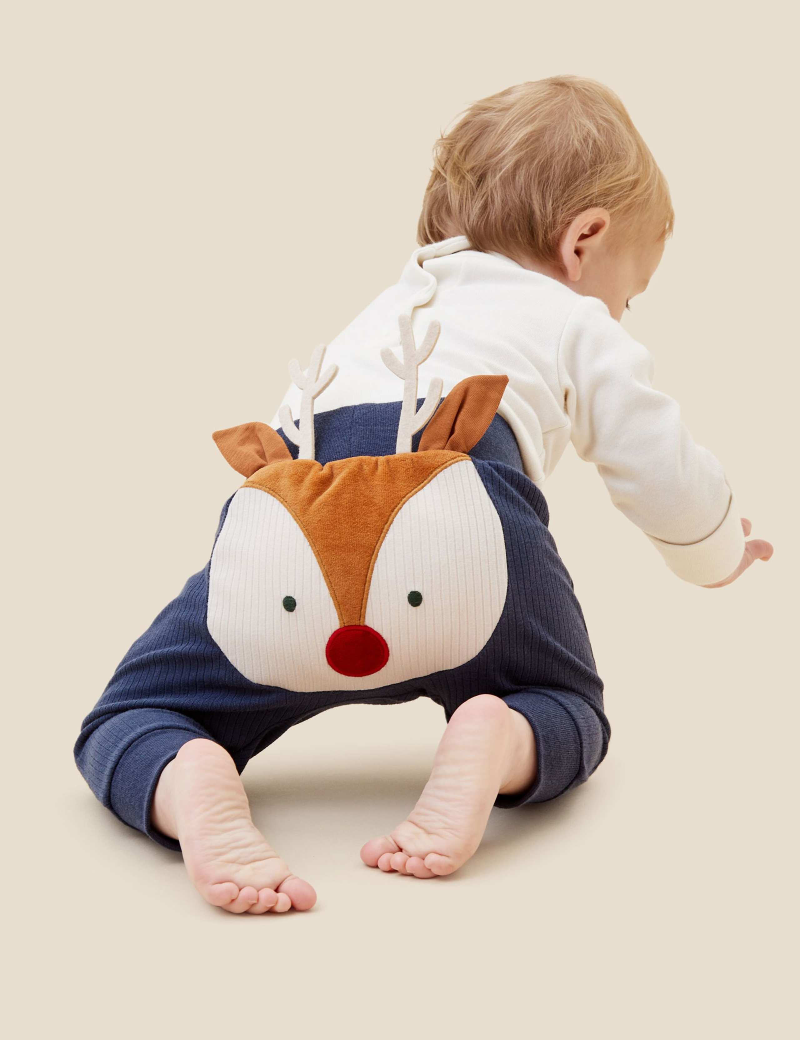 Reindeer Joggers (0-24 Mths) 1 of 3