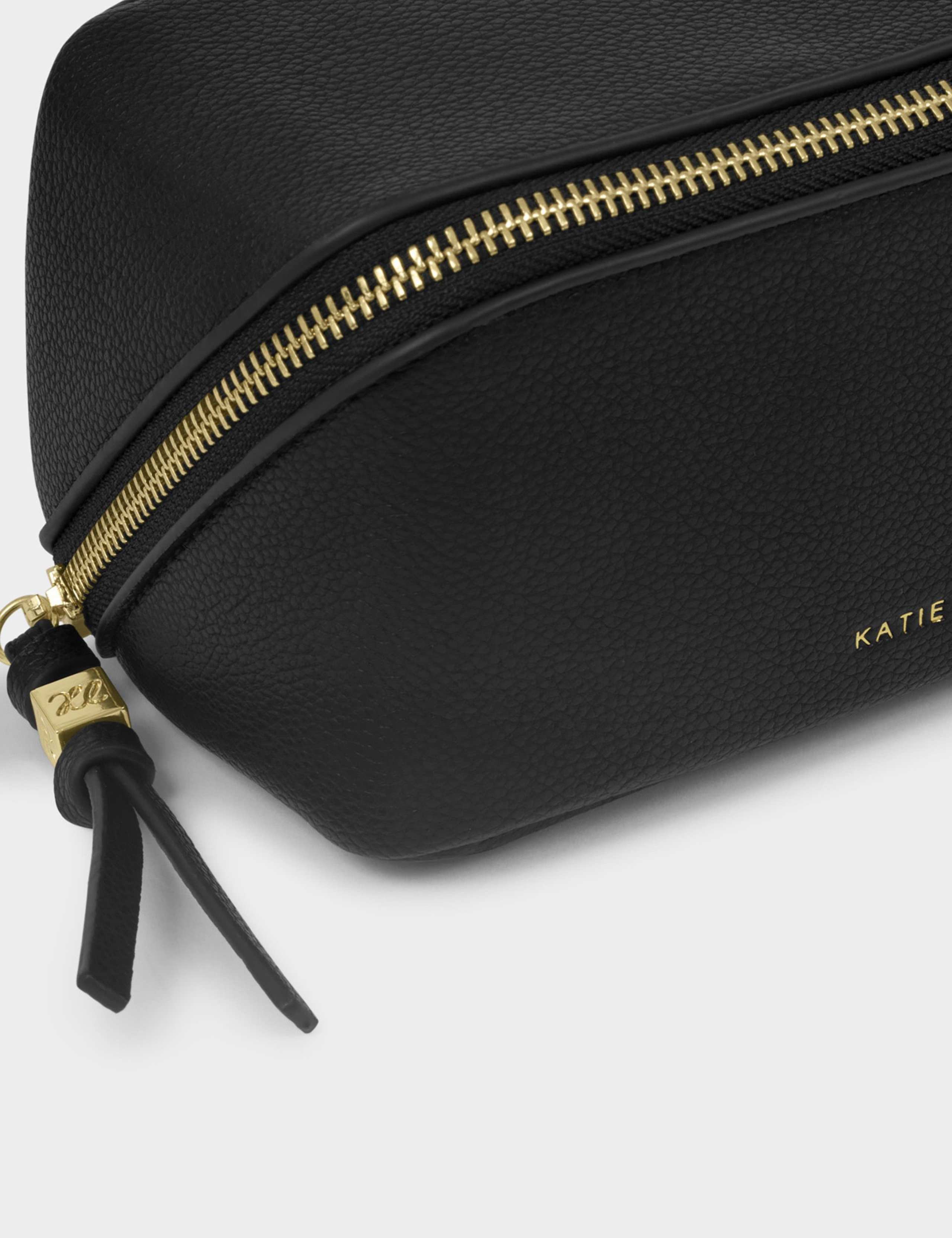 Faux Leather Fold-Out Mirror Make-Up Bag 4 of 5