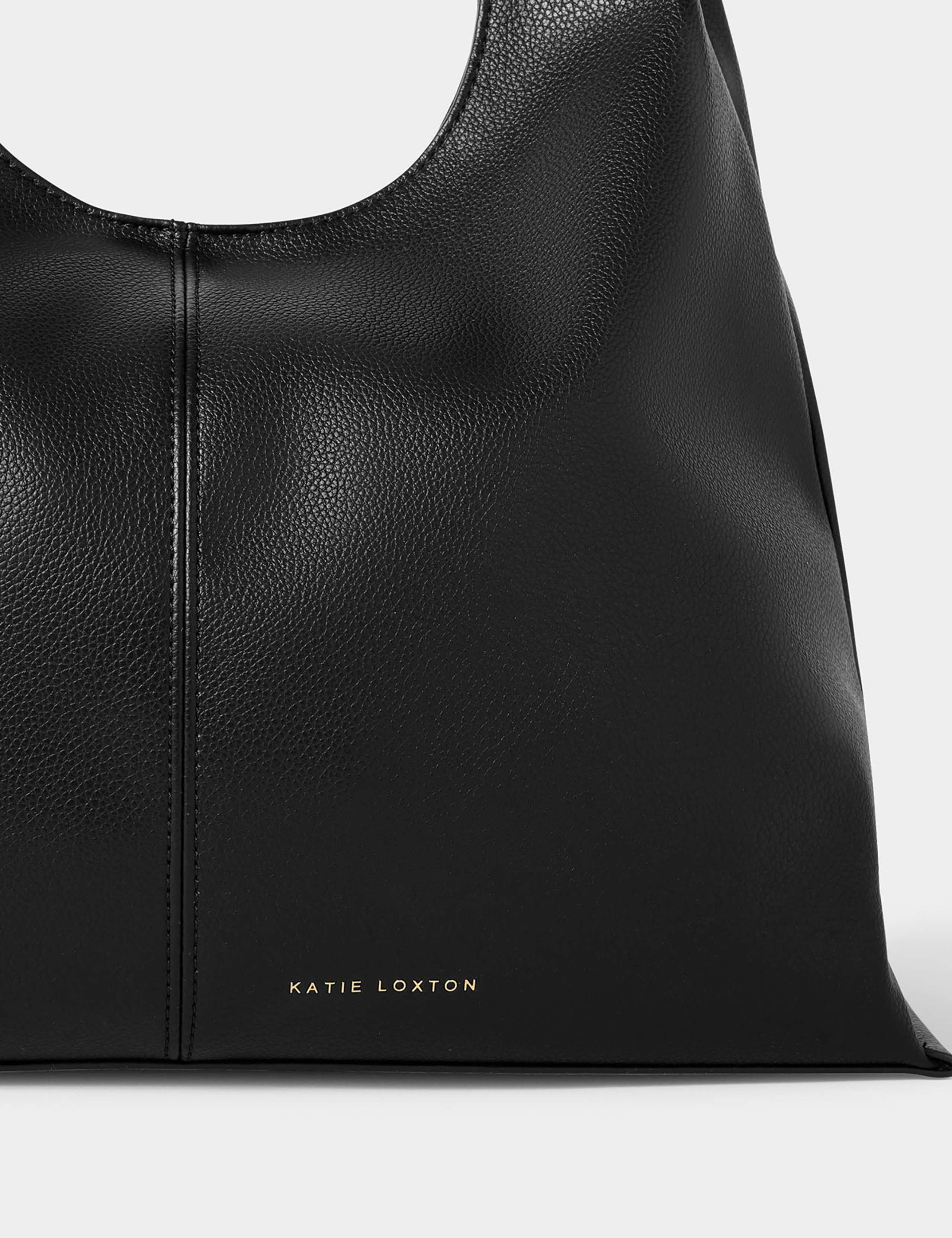 Faux Leather Slouchy Shoulder Bag 3 of 5