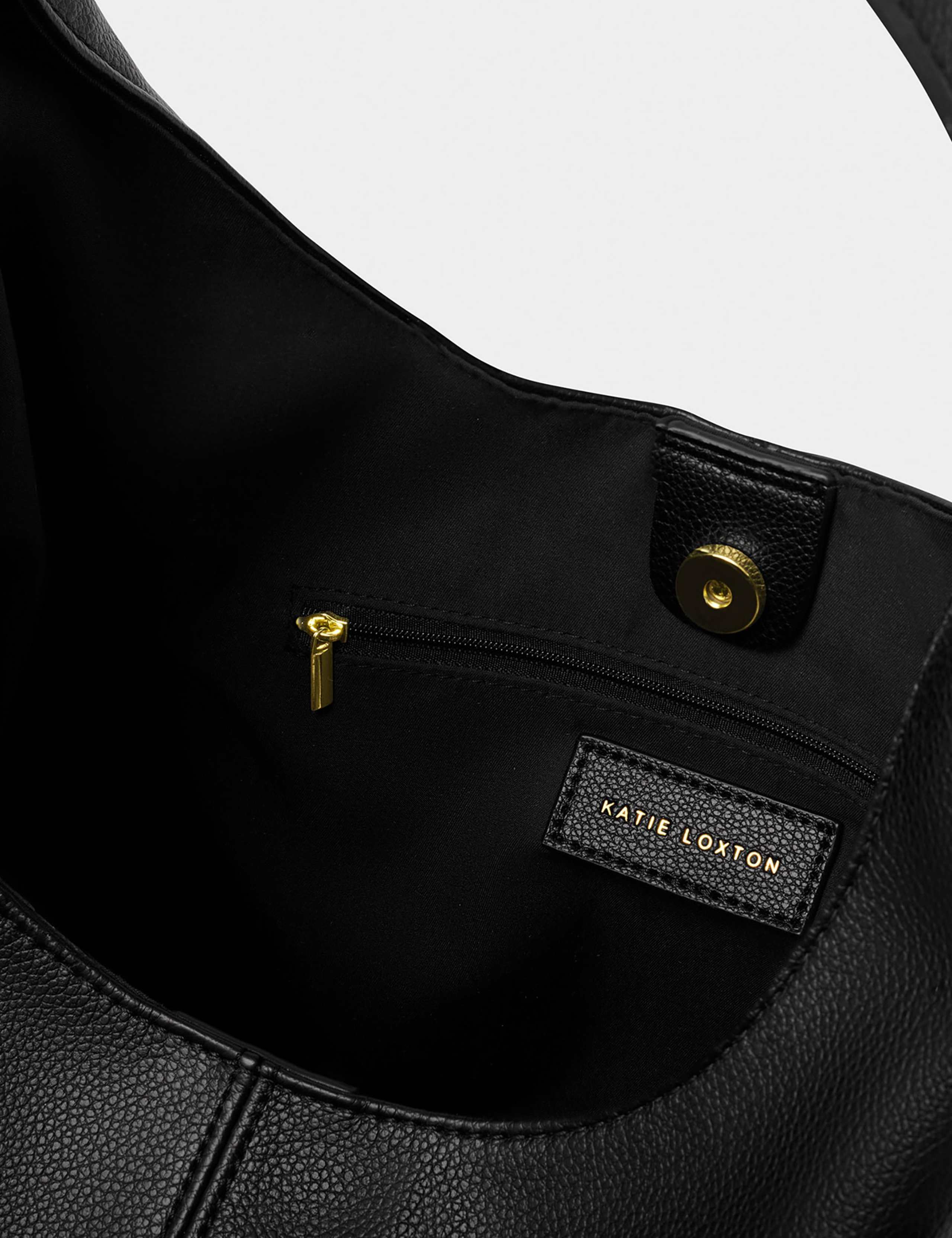 Faux Leather Slouchy Shoulder Bag 4 of 5