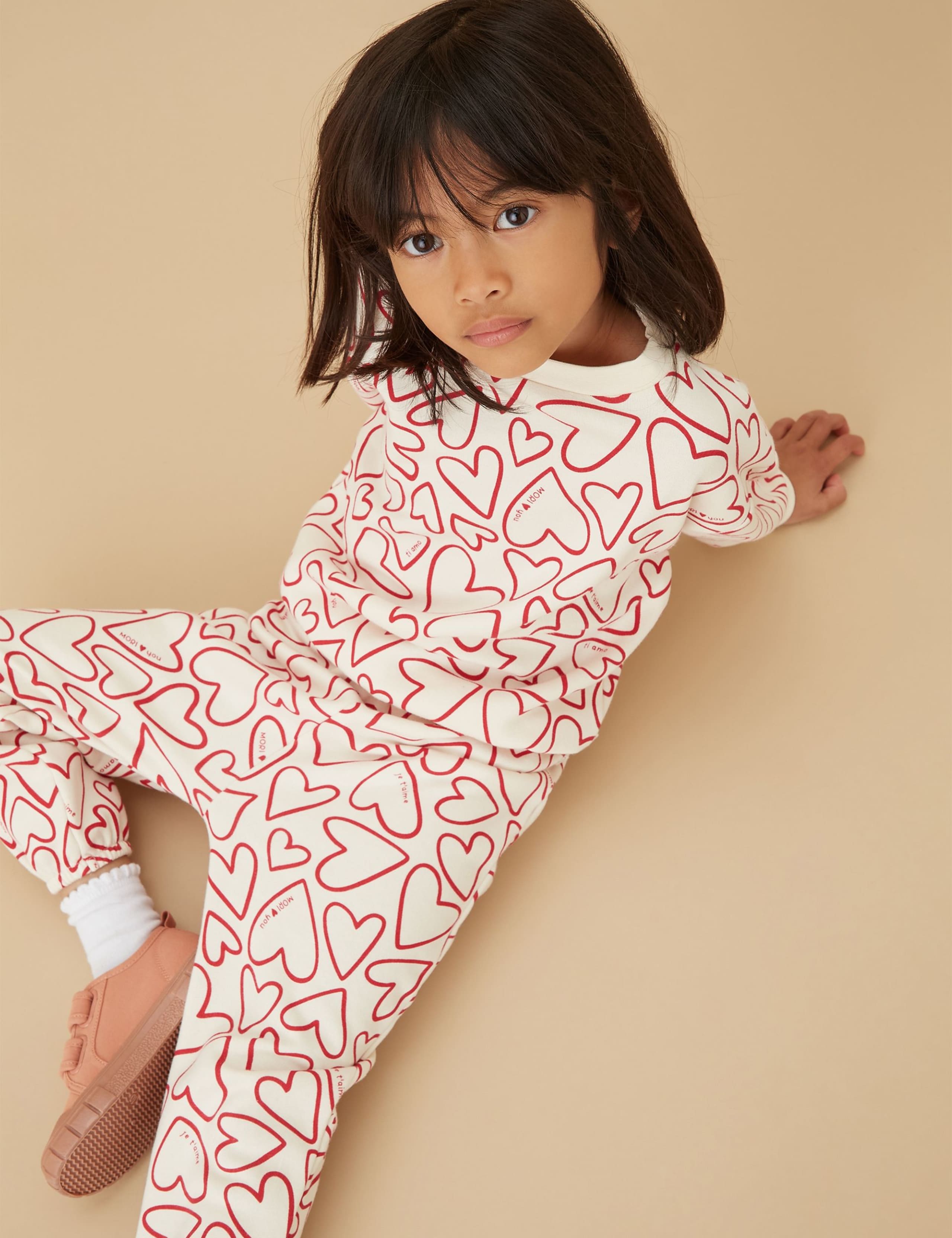 Cotton Blend Hearts Joggers (3 Mths - 6 Yrs) 6 of 8