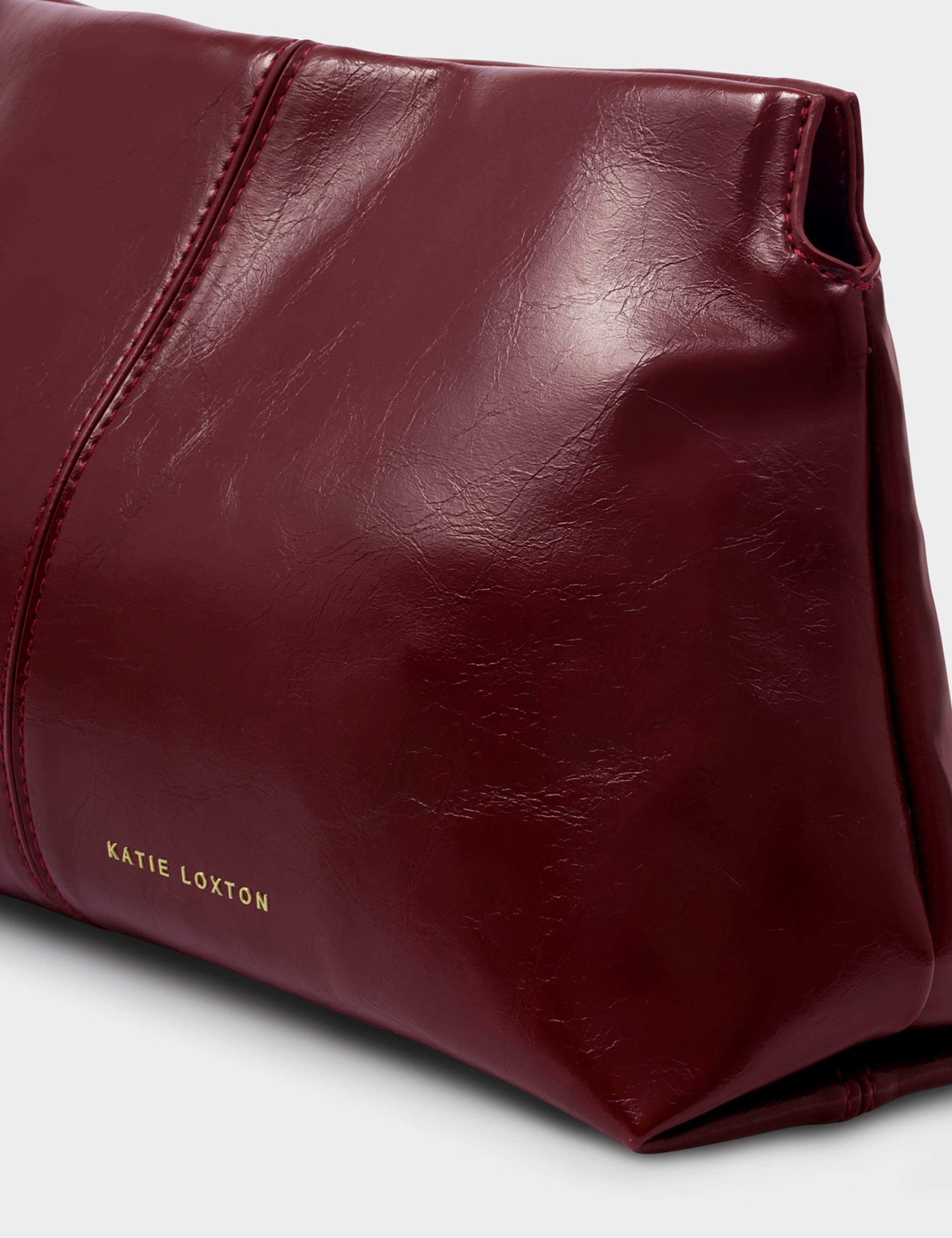 Faux Leather Patent Finish Clutch Bag 3 of 6