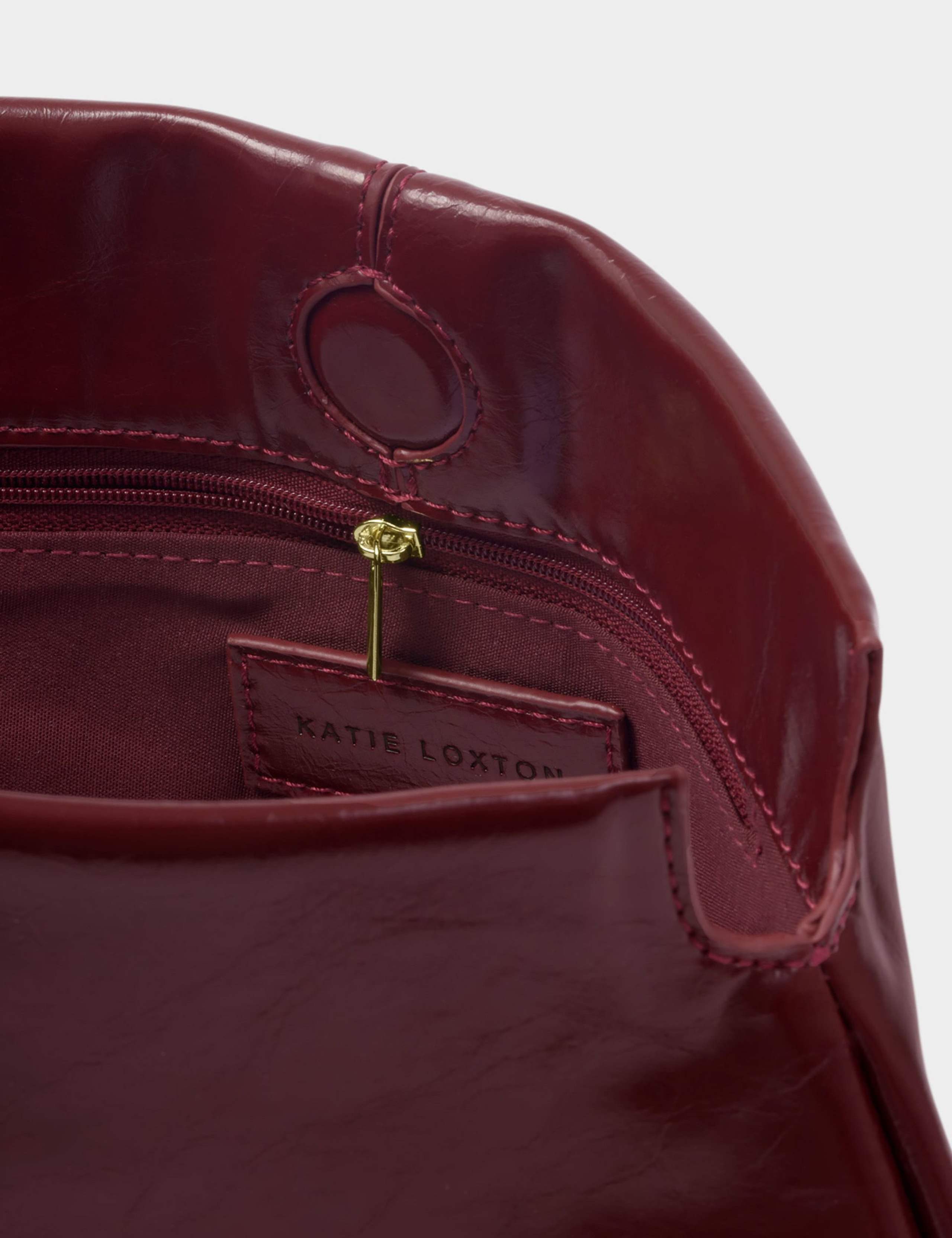 Faux Leather Patent Finish Clutch Bag 4 of 6