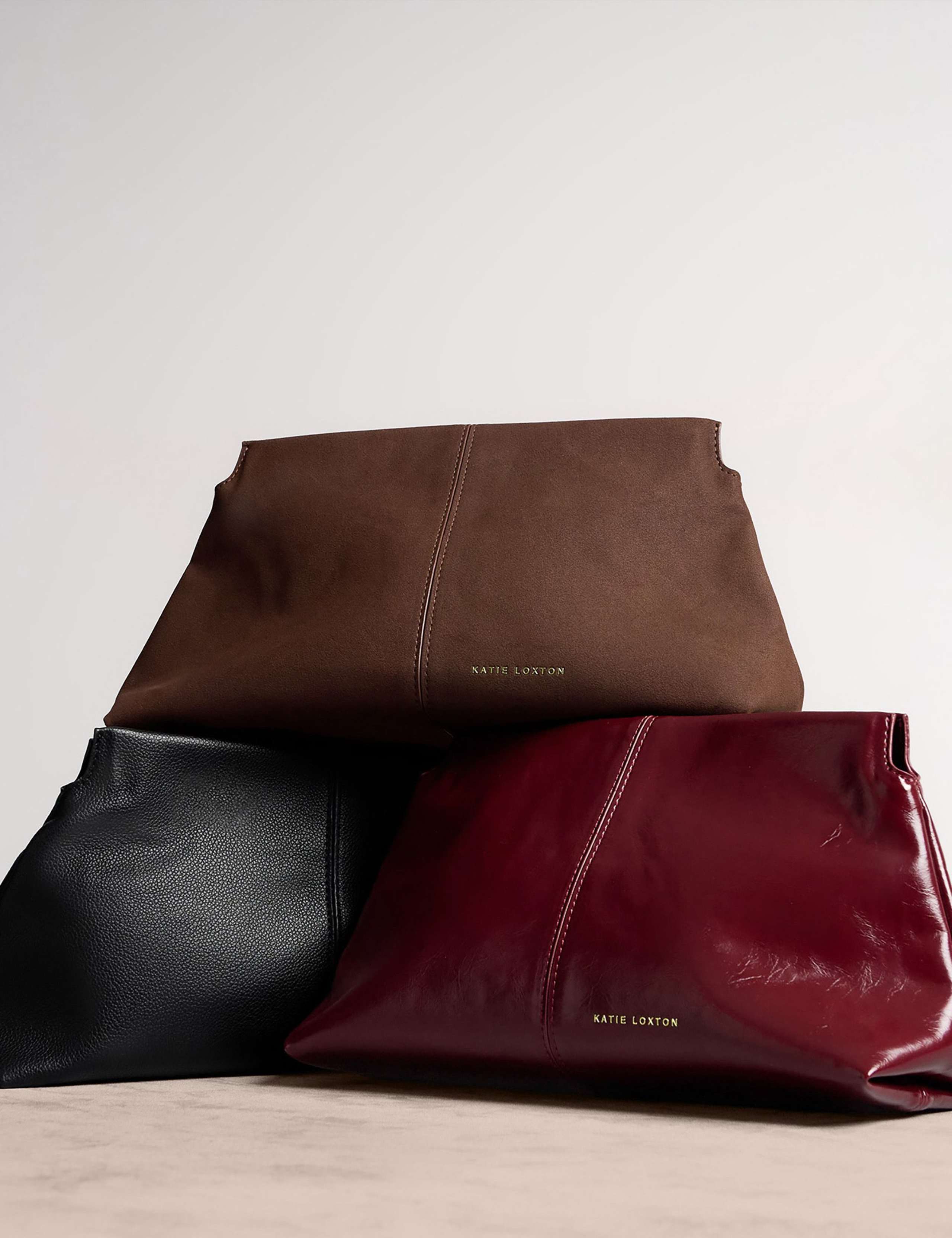 Faux Leather Patent Finish Clutch Bag 5 of 6