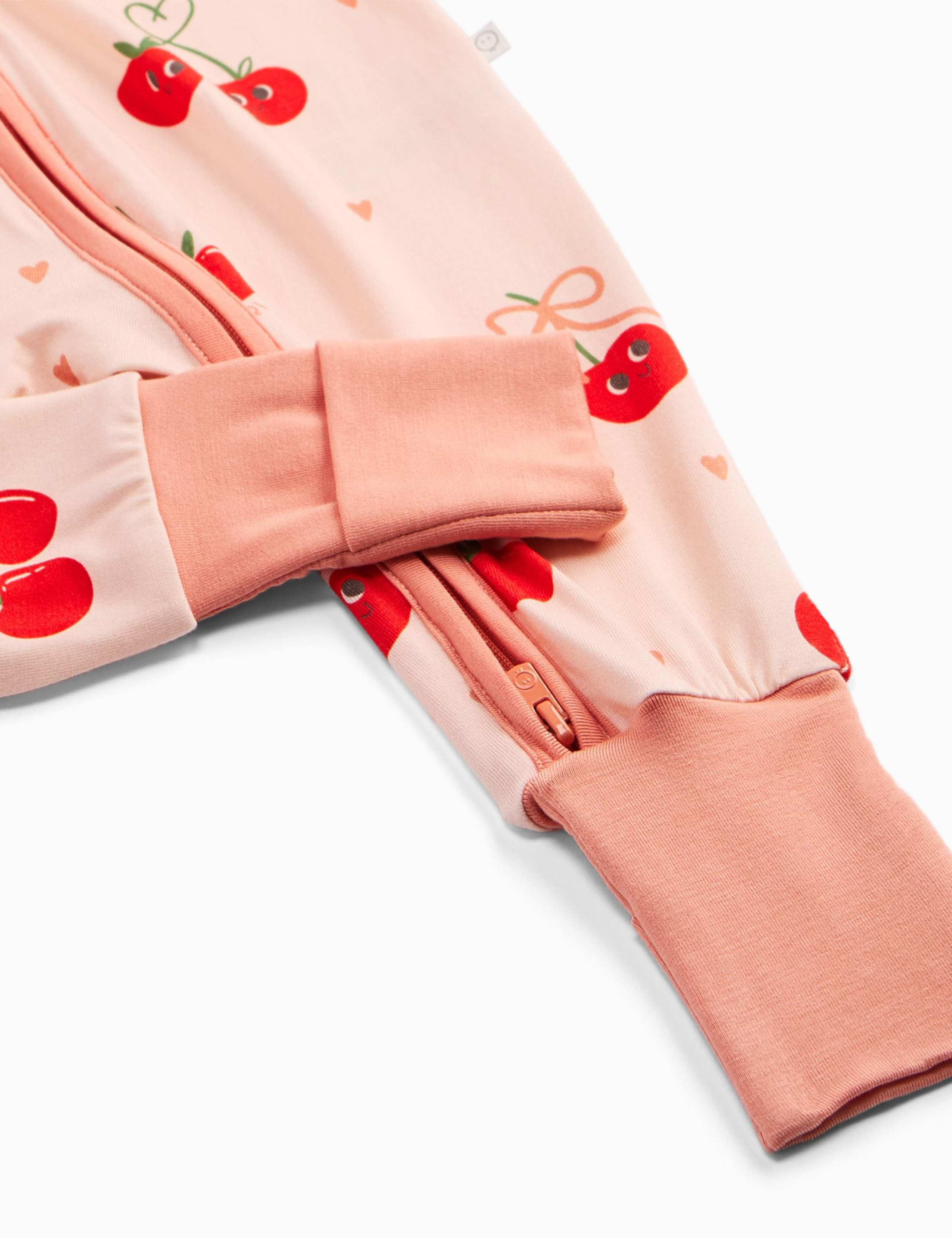 Modal Rich Cherry Sleepsuit (0 - 24 Mths) 3 of 6