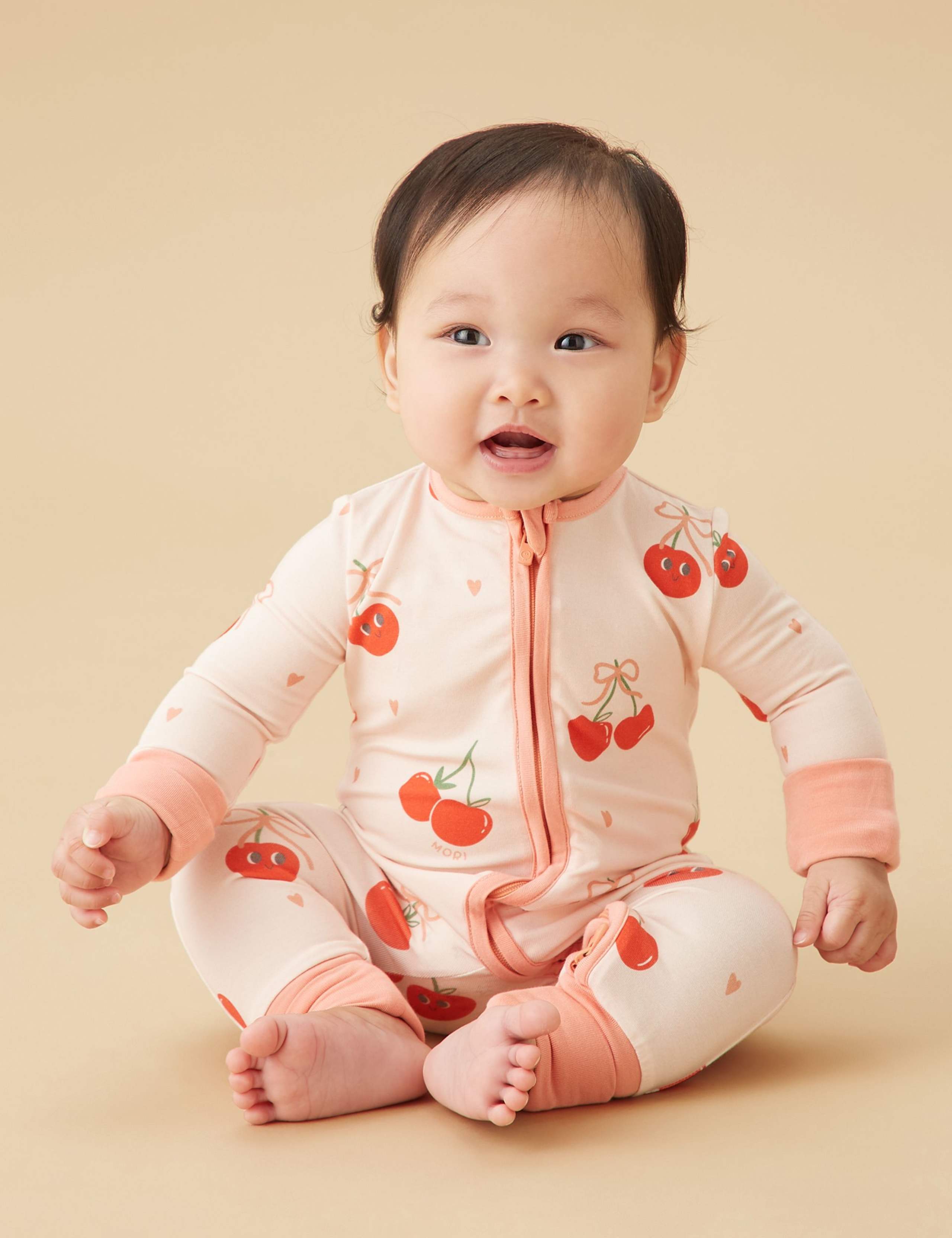Modal Rich Cherry Sleepsuit (0 - 24 Mths) 5 of 6