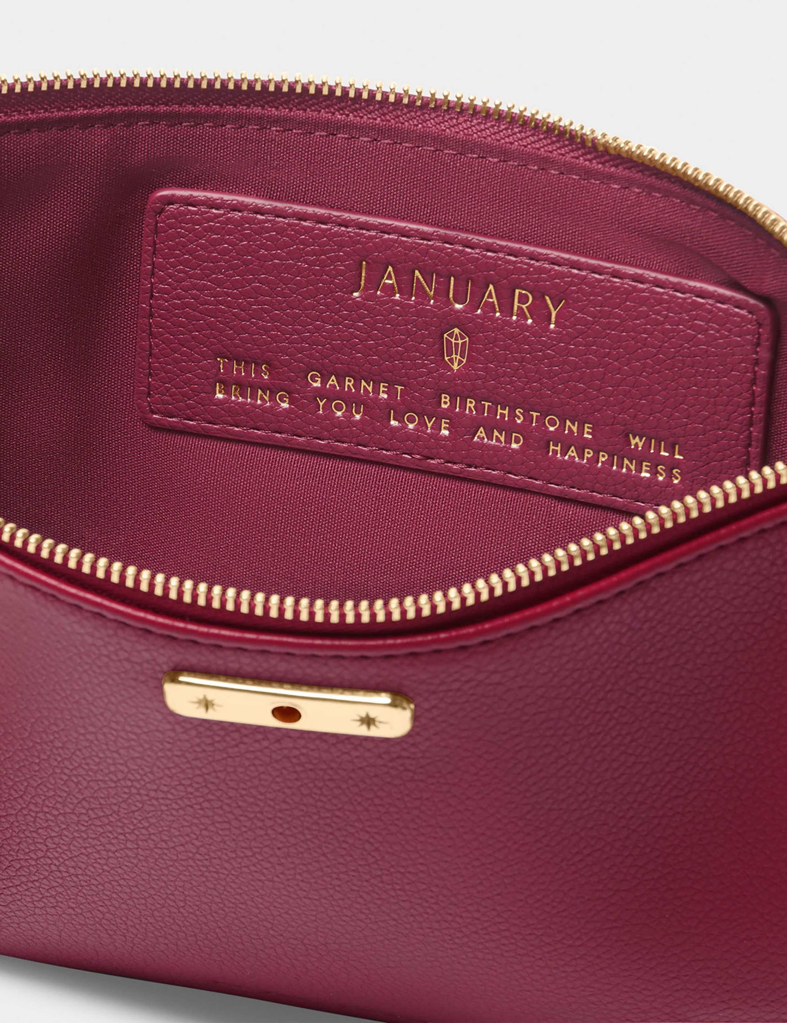 Faux Leather January Birthstone Pouch 3 of 6