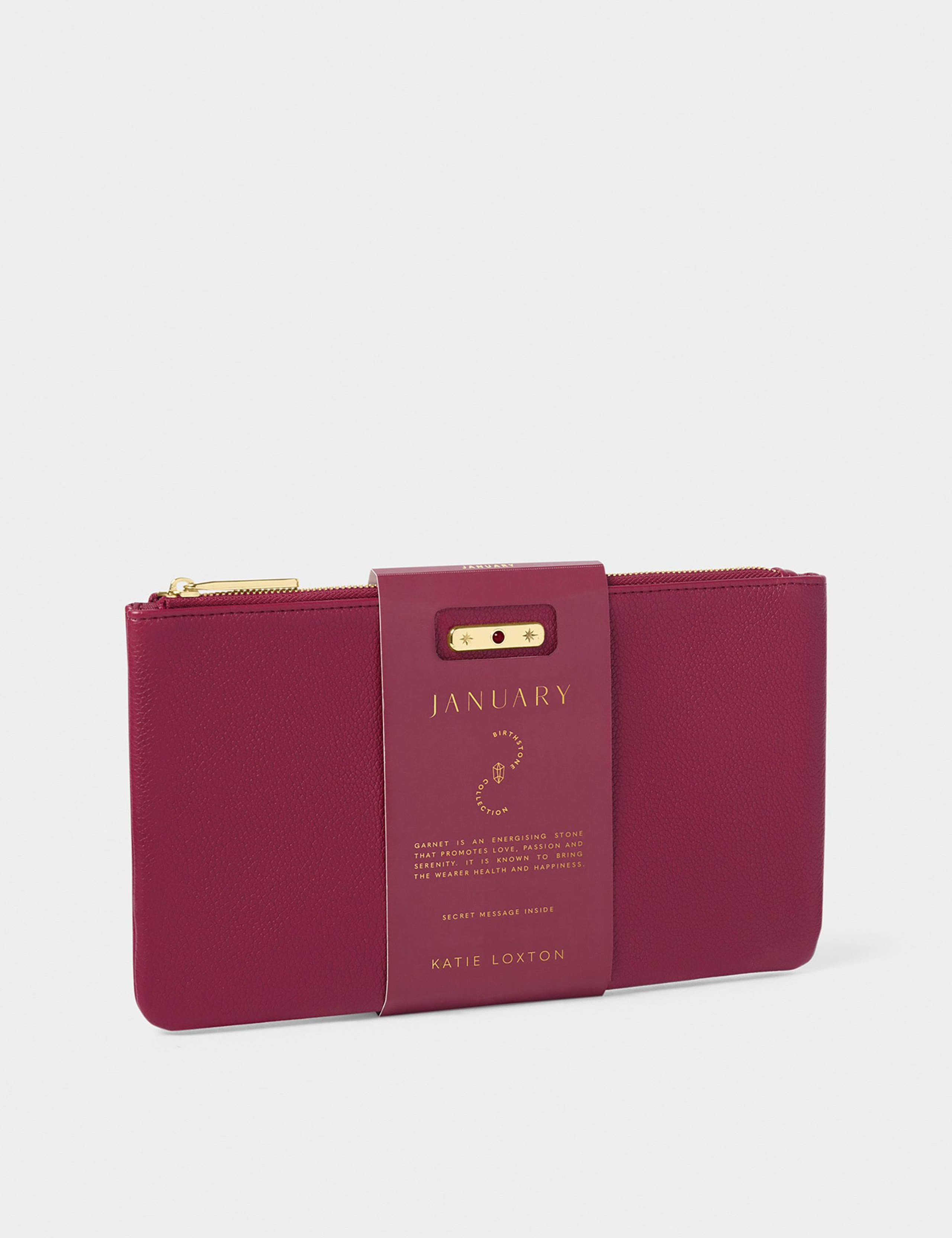 Faux Leather January Birthstone Pouch 4 of 6