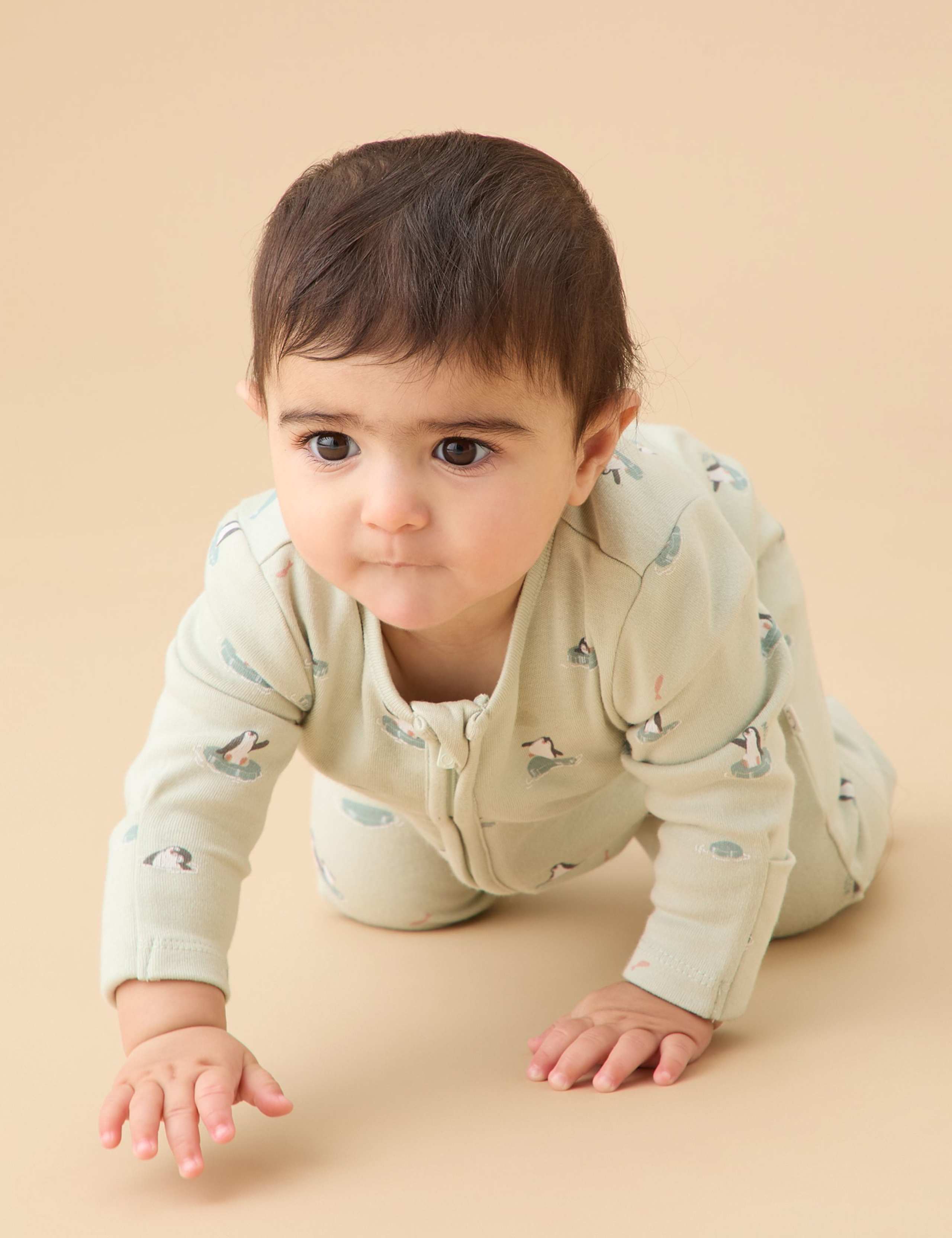 Penguin 2-Way Zip-Up Sleepsuit (0-24Mths) 3 of 4