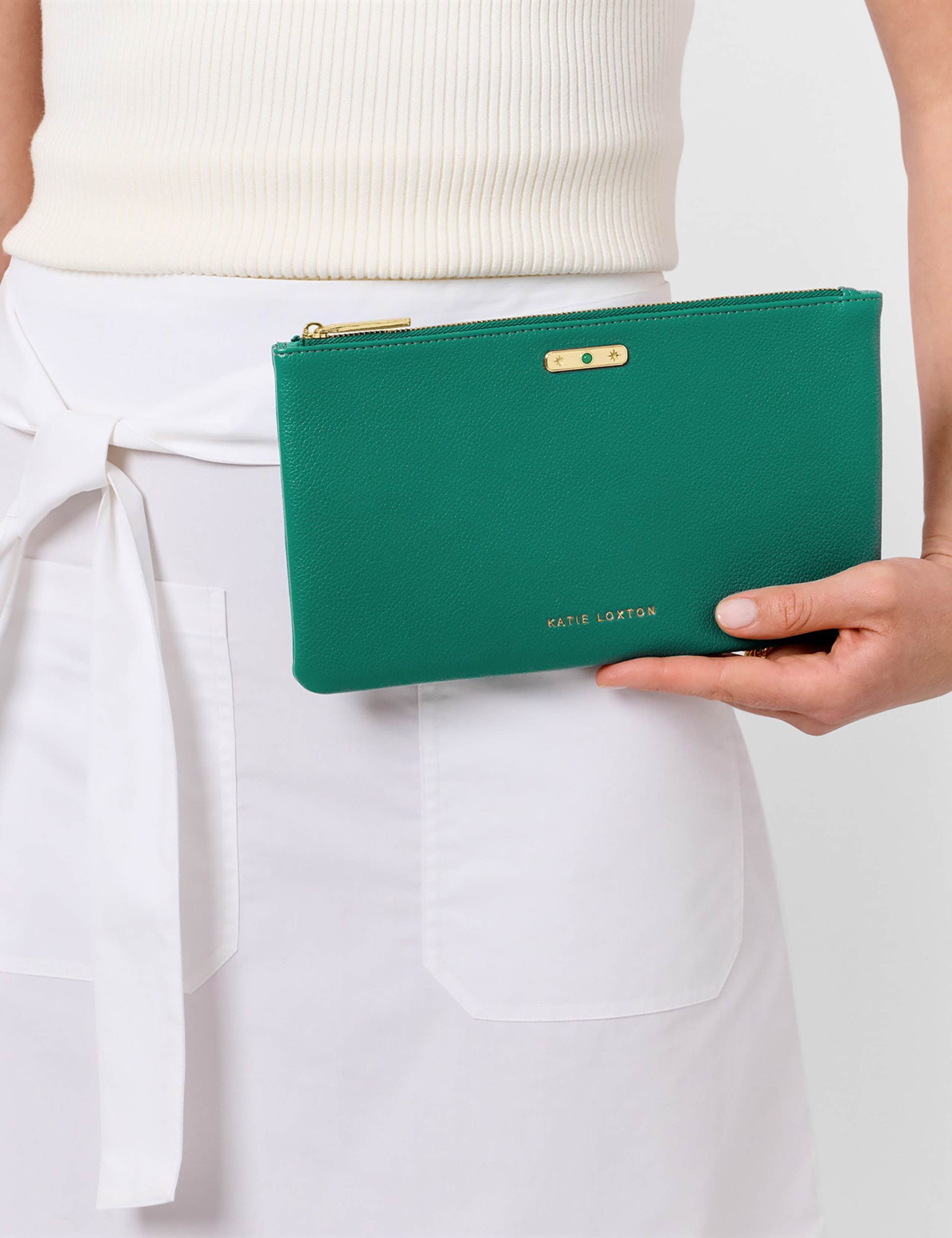 Faux Leather May Birthstone Pouch 1 of 5