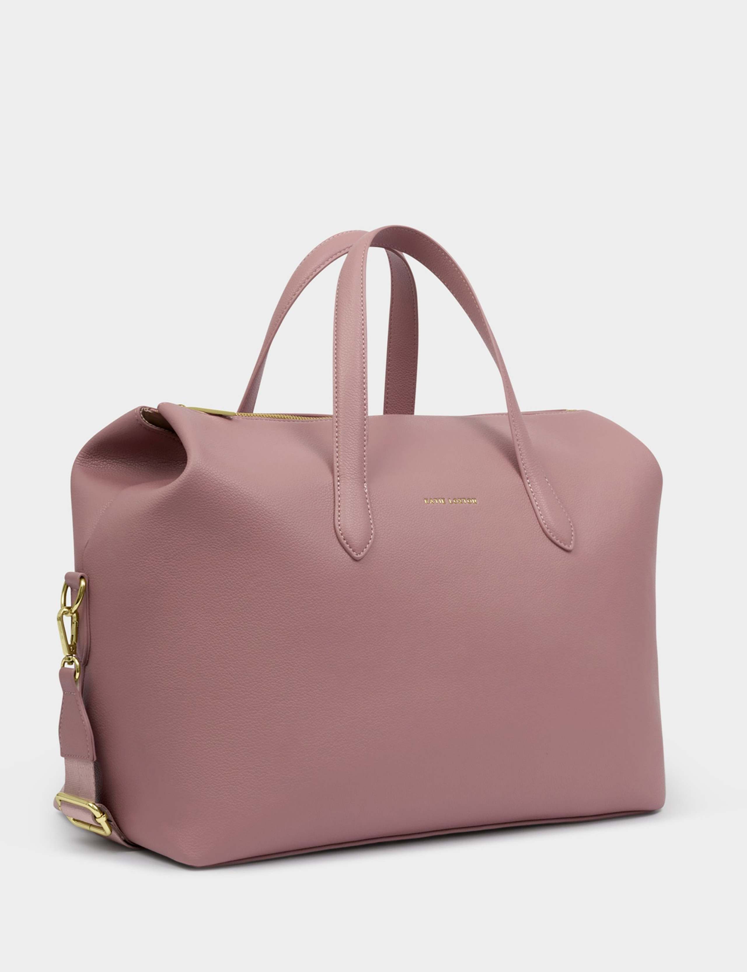 Faux Leather Top Handle Weekend Bag 2 of 7