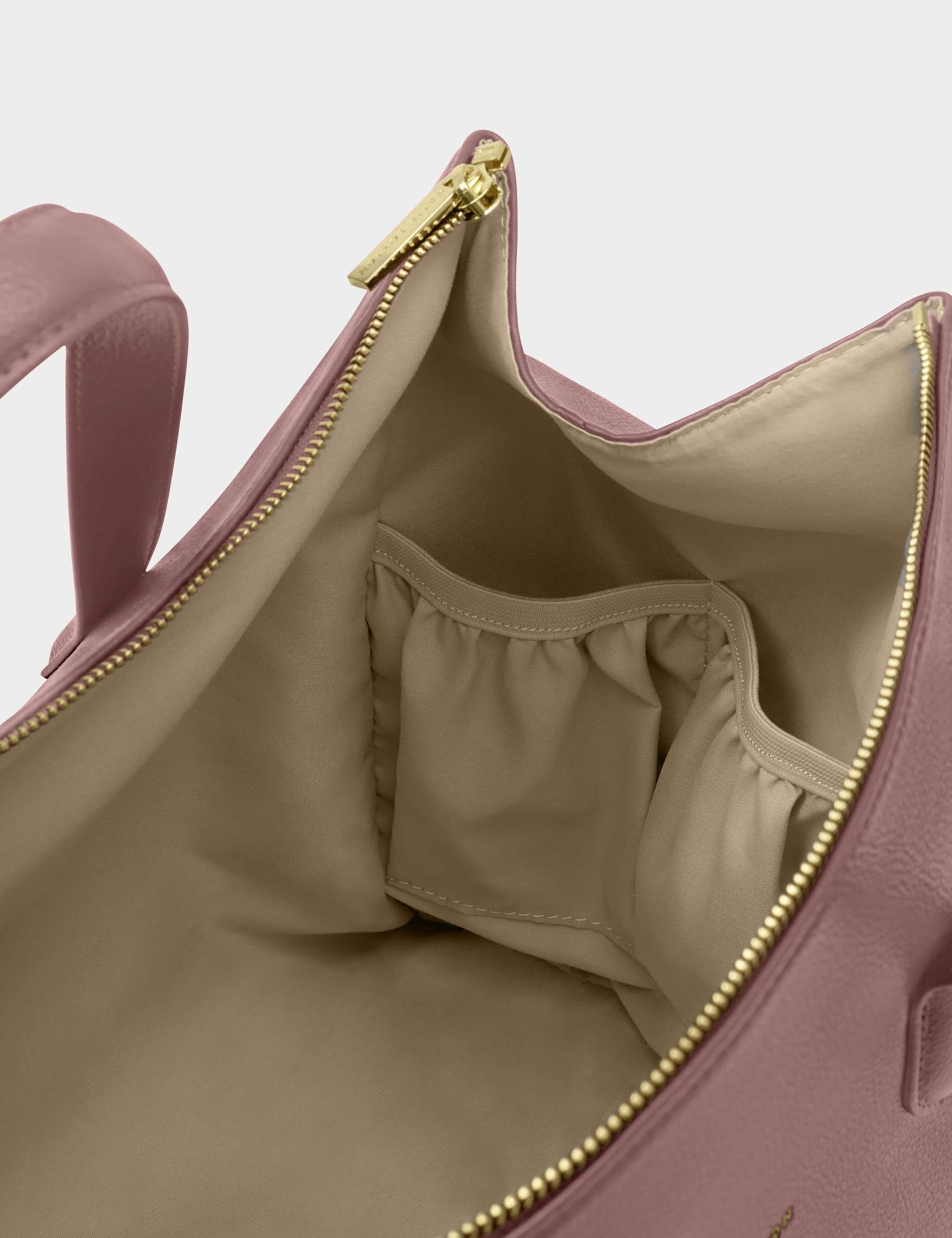 Faux Leather Top Handle Weekend Bag 3 of 7