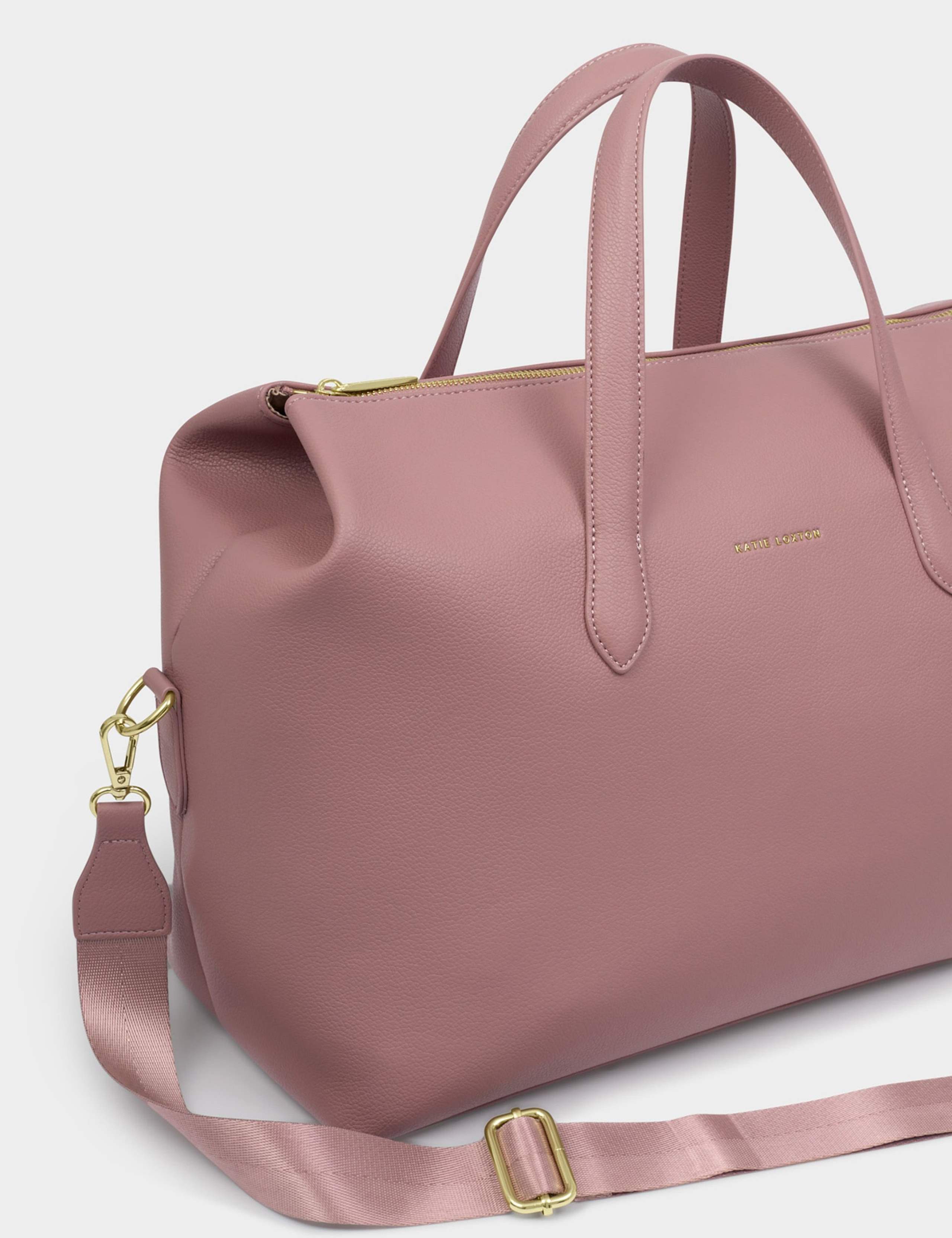 Faux Leather Top Handle Weekend Bag 5 of 7
