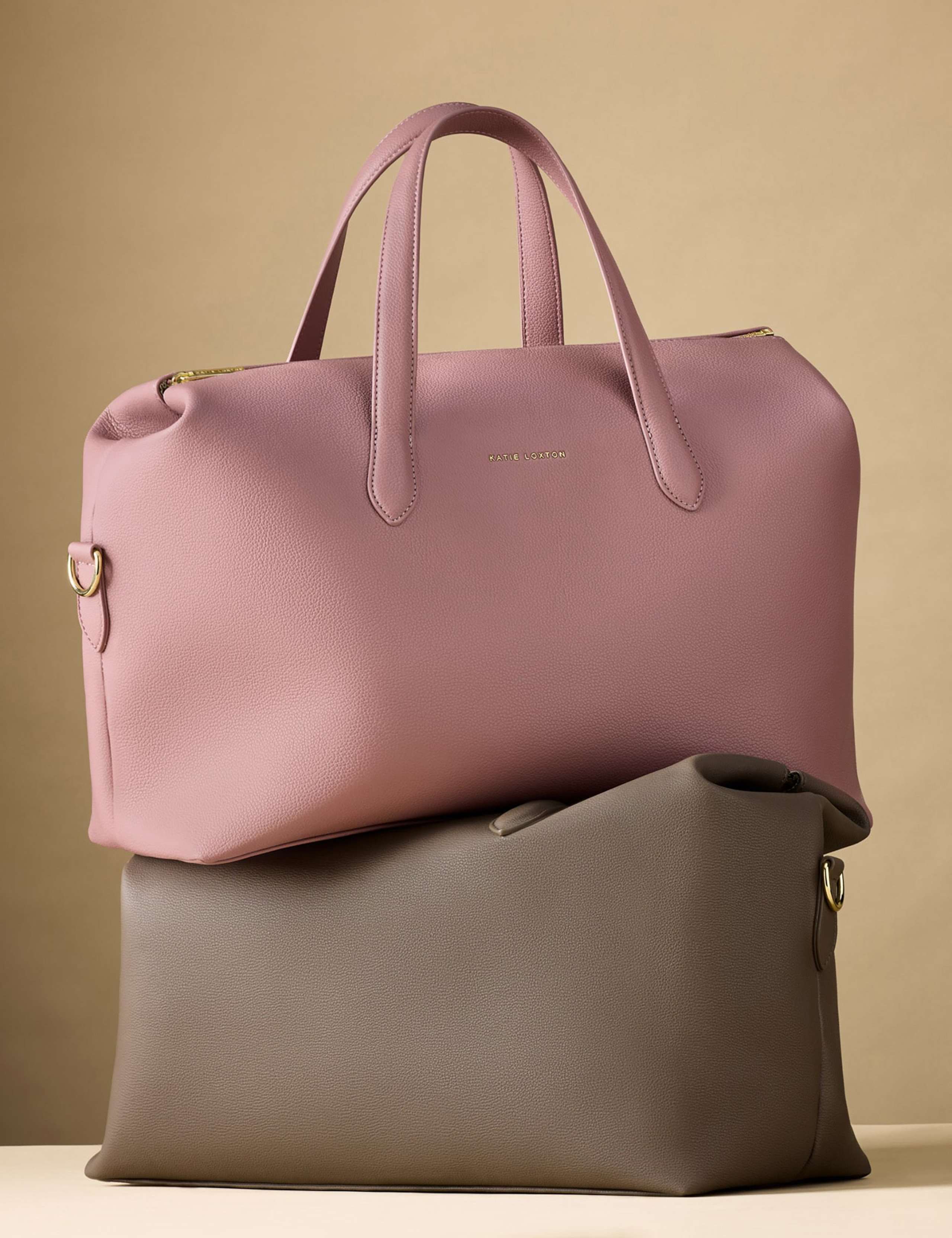 Faux Leather Top Handle Weekend Bag 6 of 7