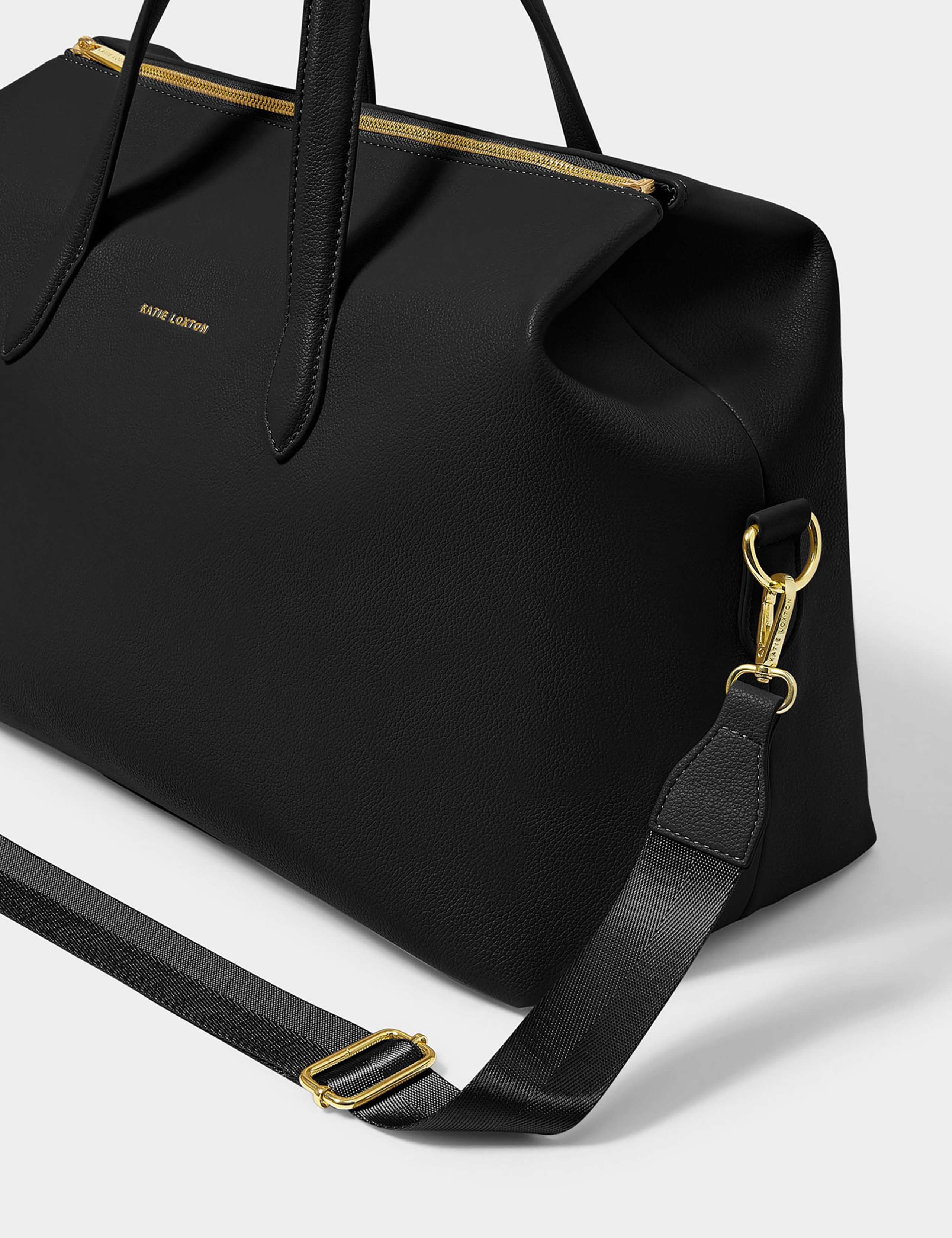 Faux Leather Top Handle Weekend Bag 5 of 8