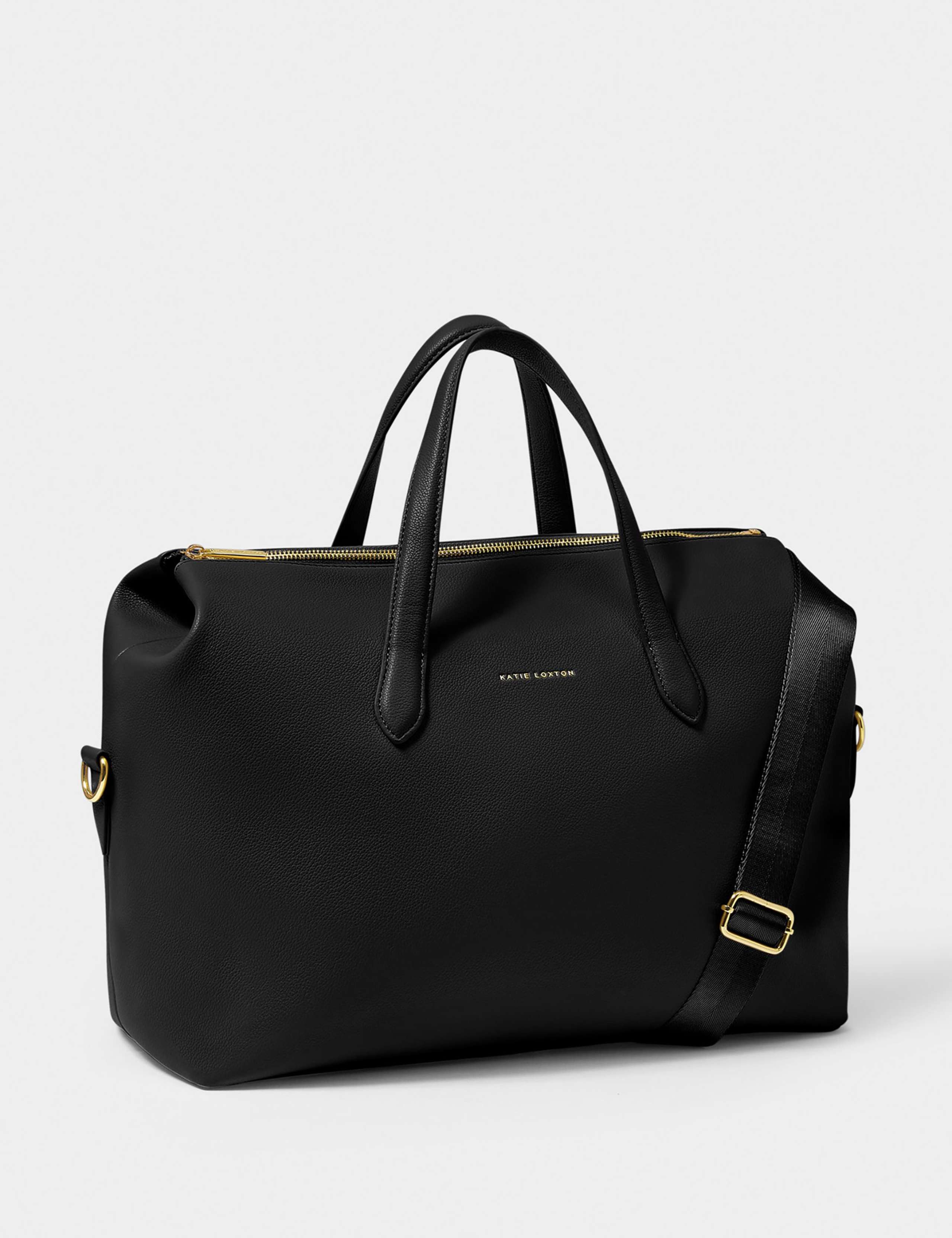 Faux Leather Top Handle Weekend Bag 6 of 8