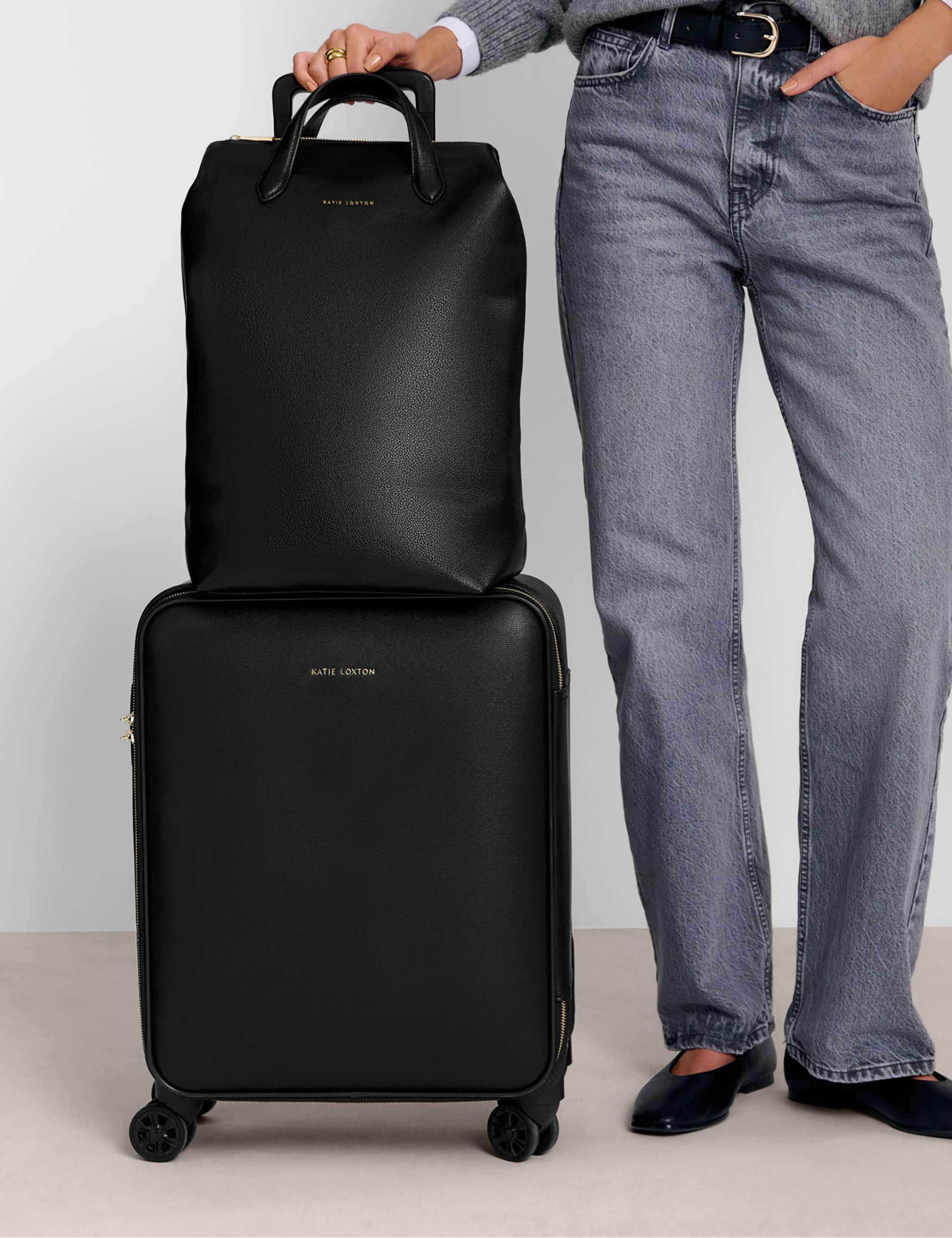 Faux Leather Top Handle Cabin Backpack 3 of 8