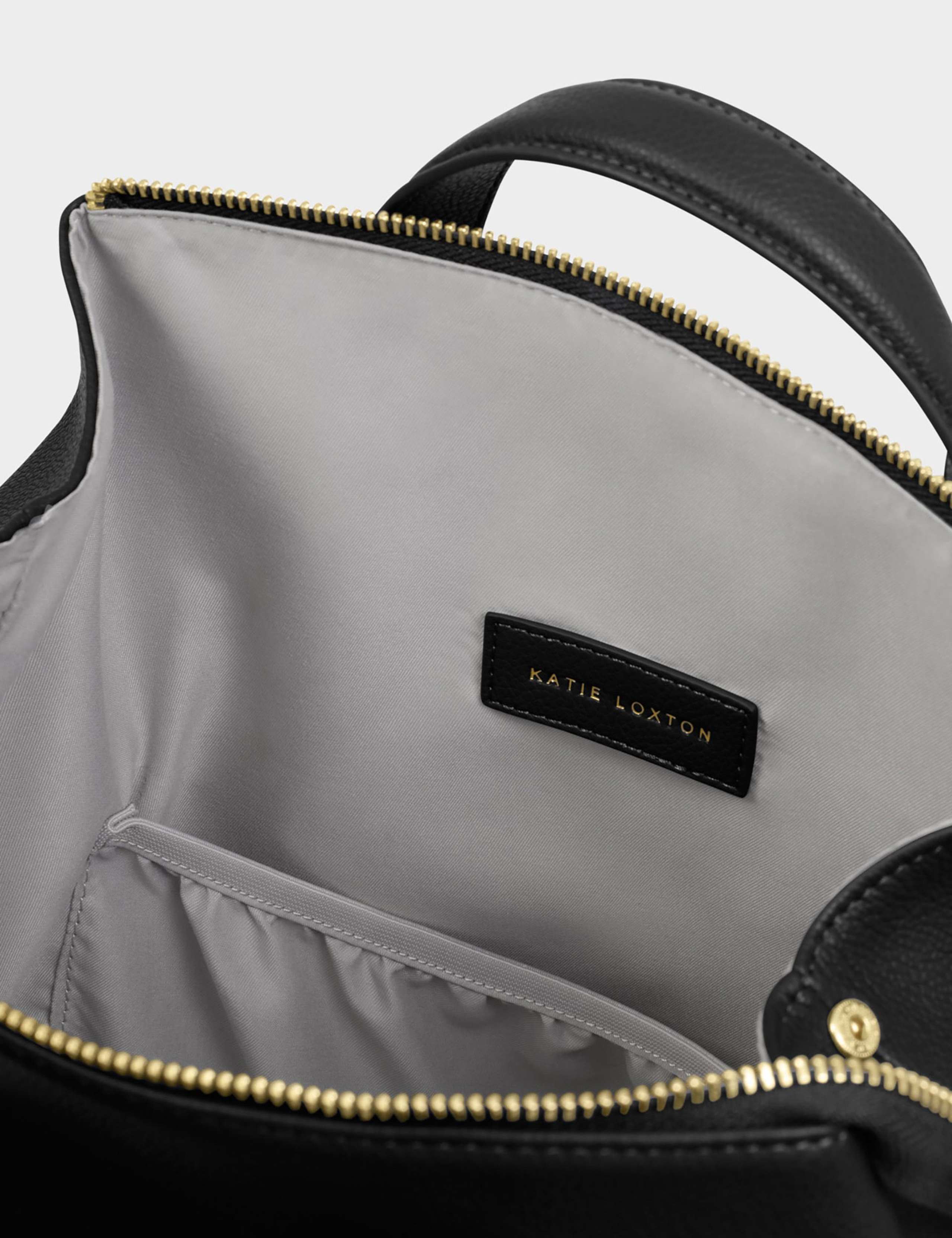 Faux Leather Top Handle Cabin Backpack 7 of 8