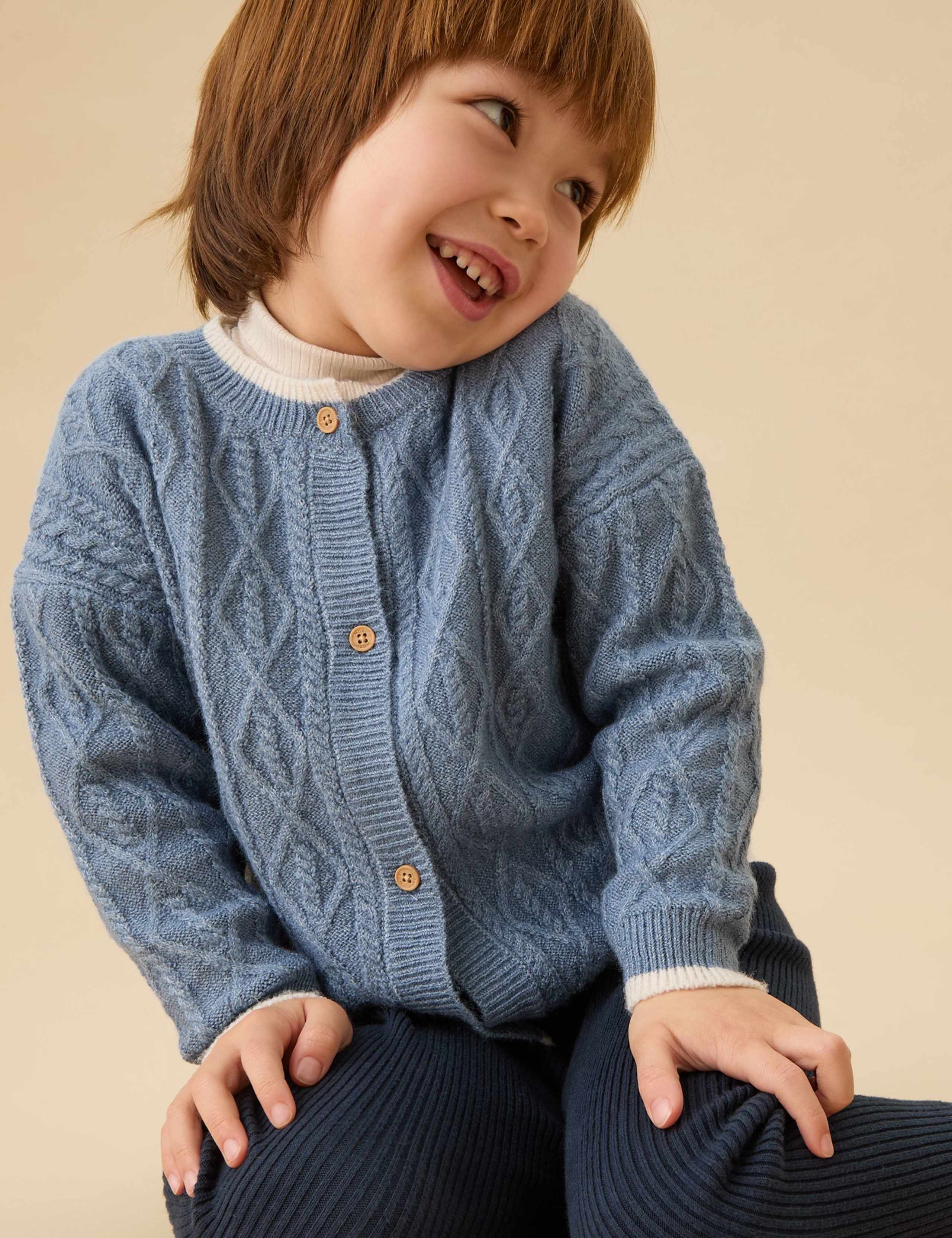 Chunky Knitted Cardigan (0-3 Yrs) 4 of 5