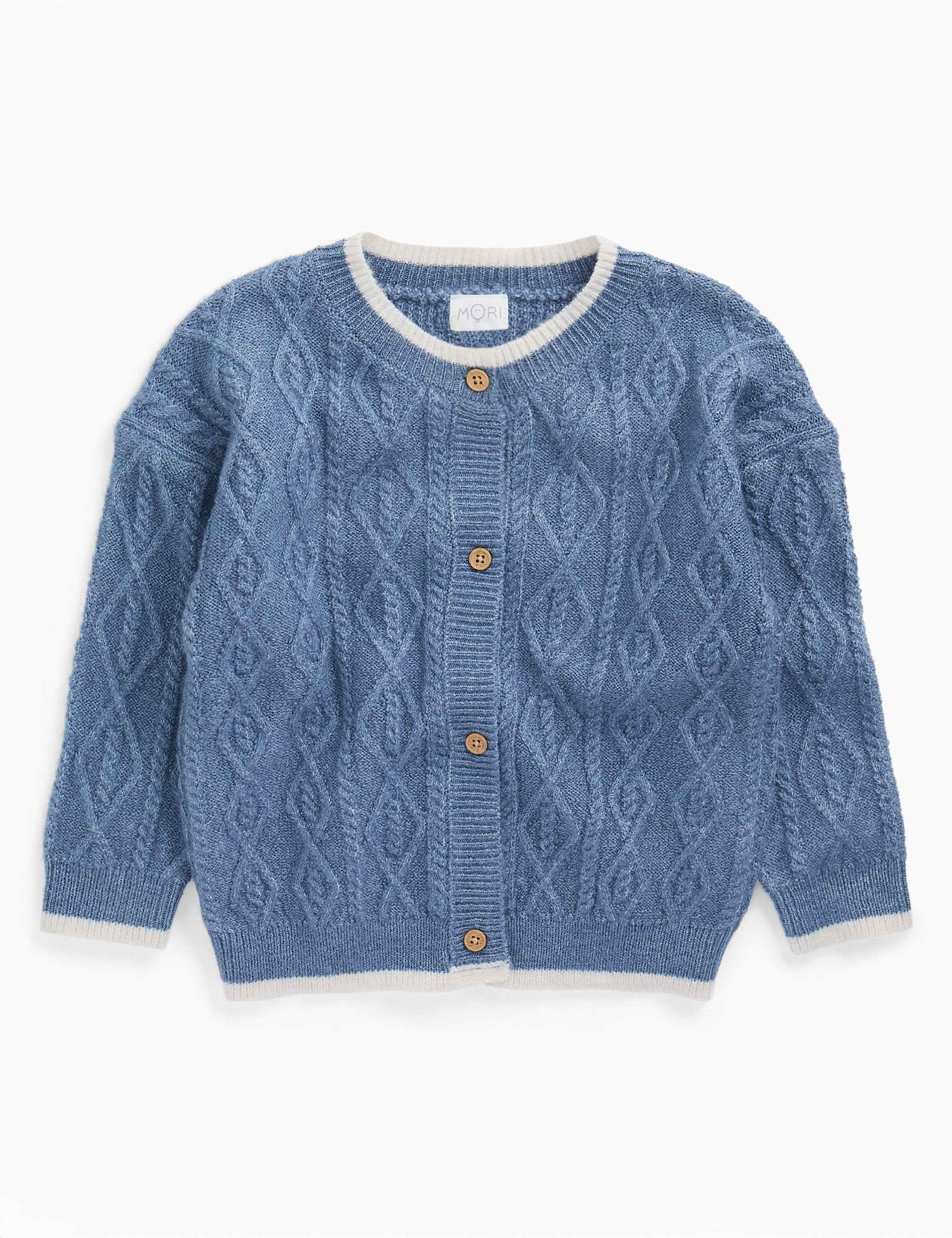 Chunky Knitted Cardigan (0-3 Yrs) 2 of 5