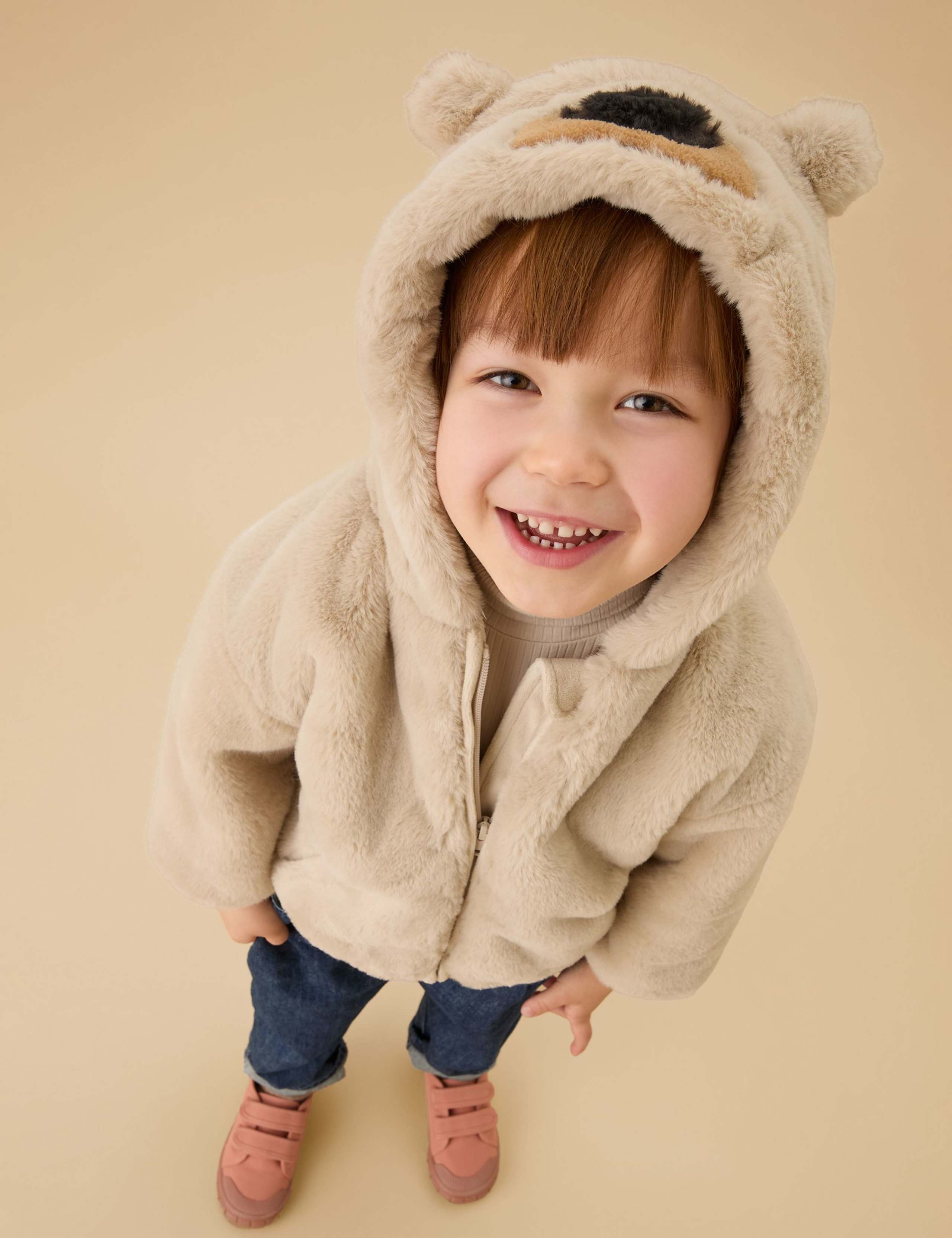 Faux Fur Bear Jacket (0 Mths - 4 Yrs) 1 of 6