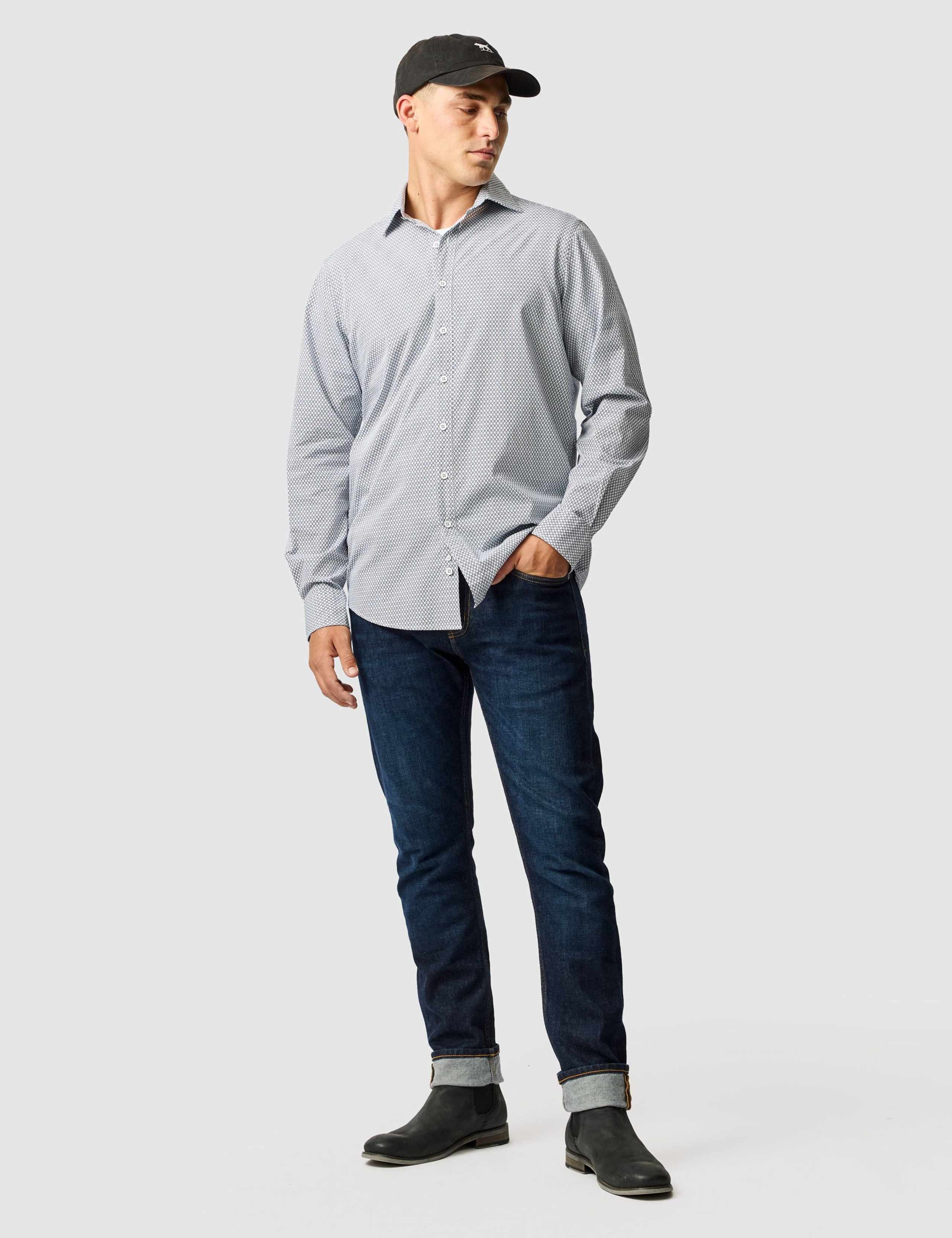 Wiltshire Pure Cotton Geometric Shirt 3 of 6