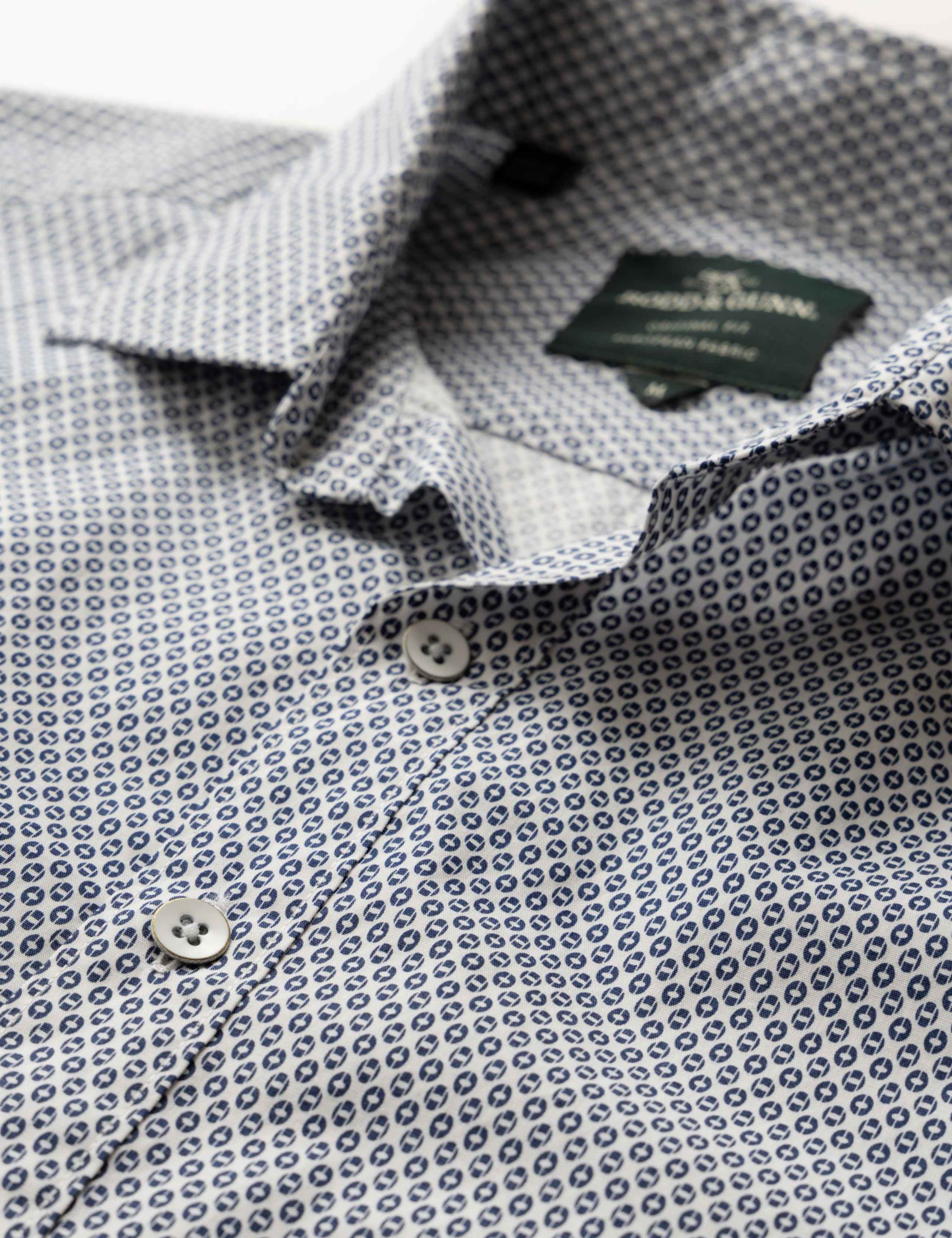 Wiltshire Pure Cotton Geometric Shirt 6 of 6