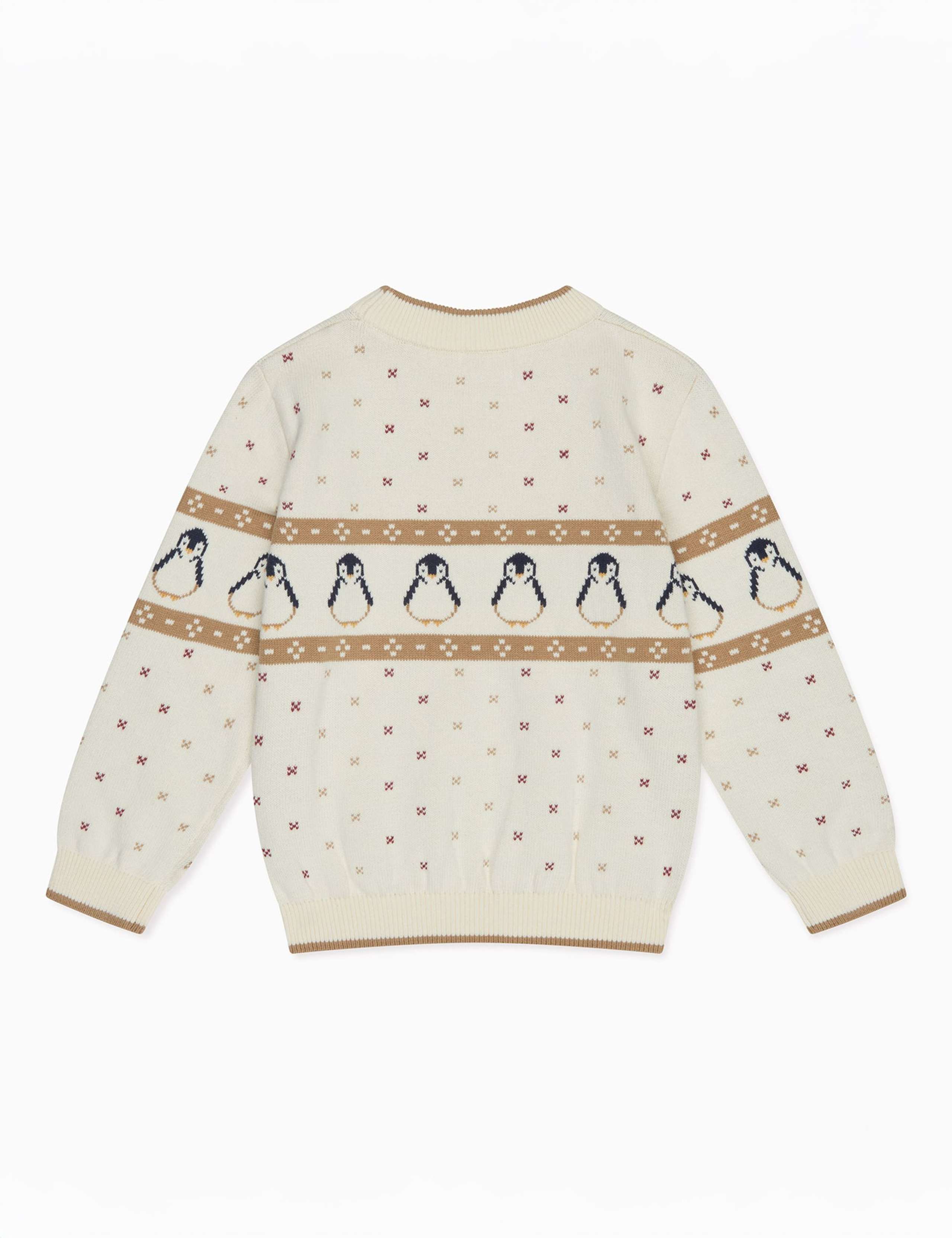 Pure Cotton Christmas Penguin Jumper (0 Mths-4 Yrs) 4 of 6