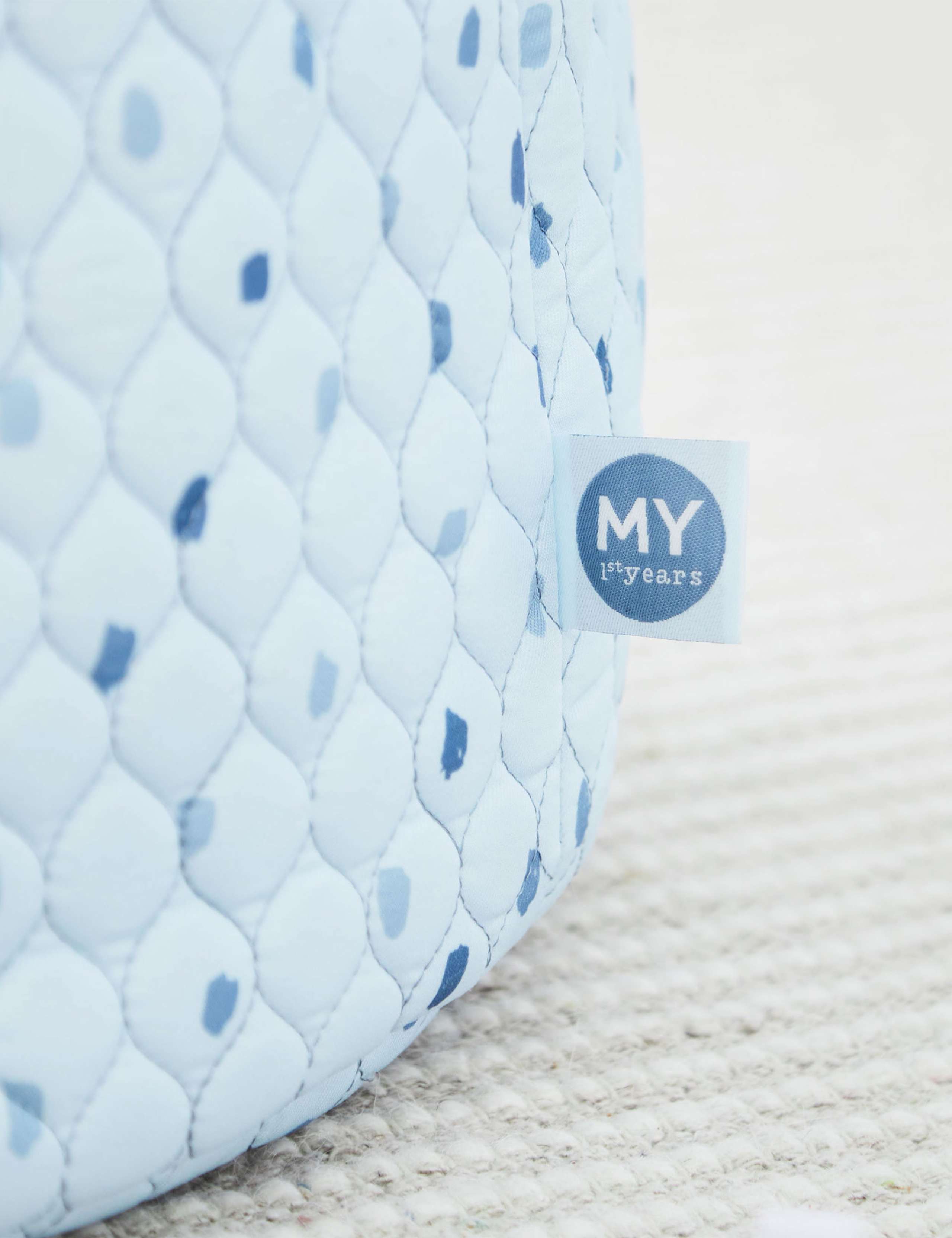 Personalised Large Blue Polka Dot Storage Bag 3 of 4