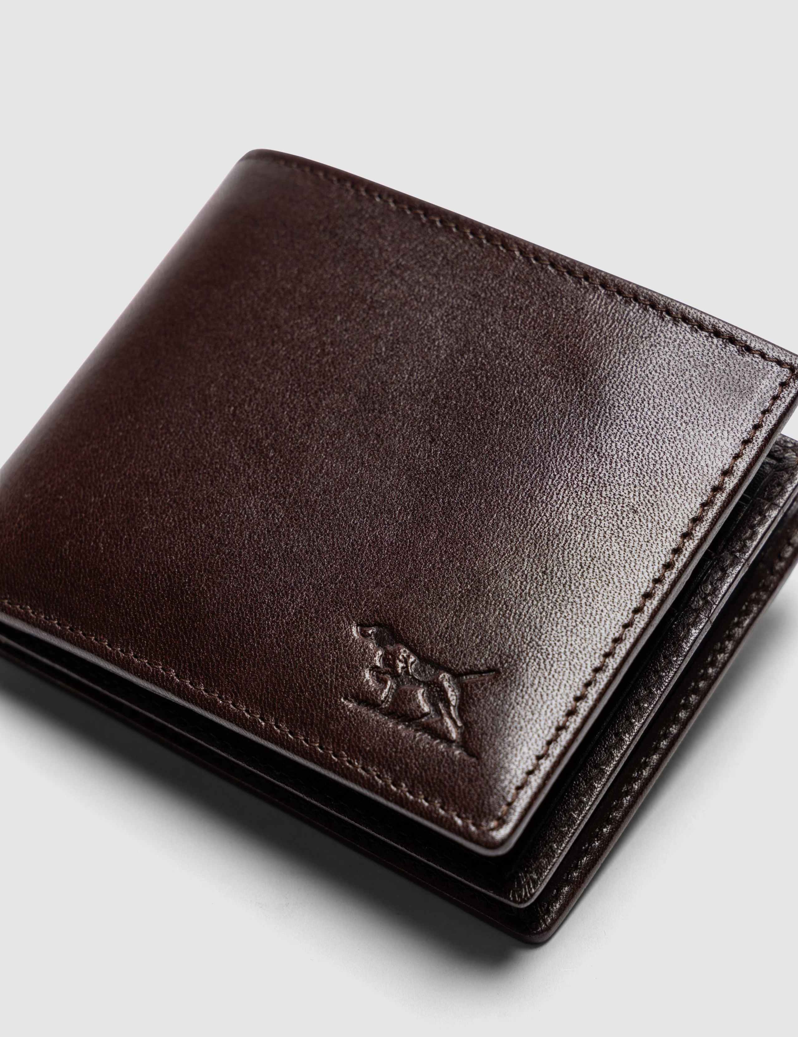 Wardville Leather Tri-Fold Pouch Wallet 6 of 6