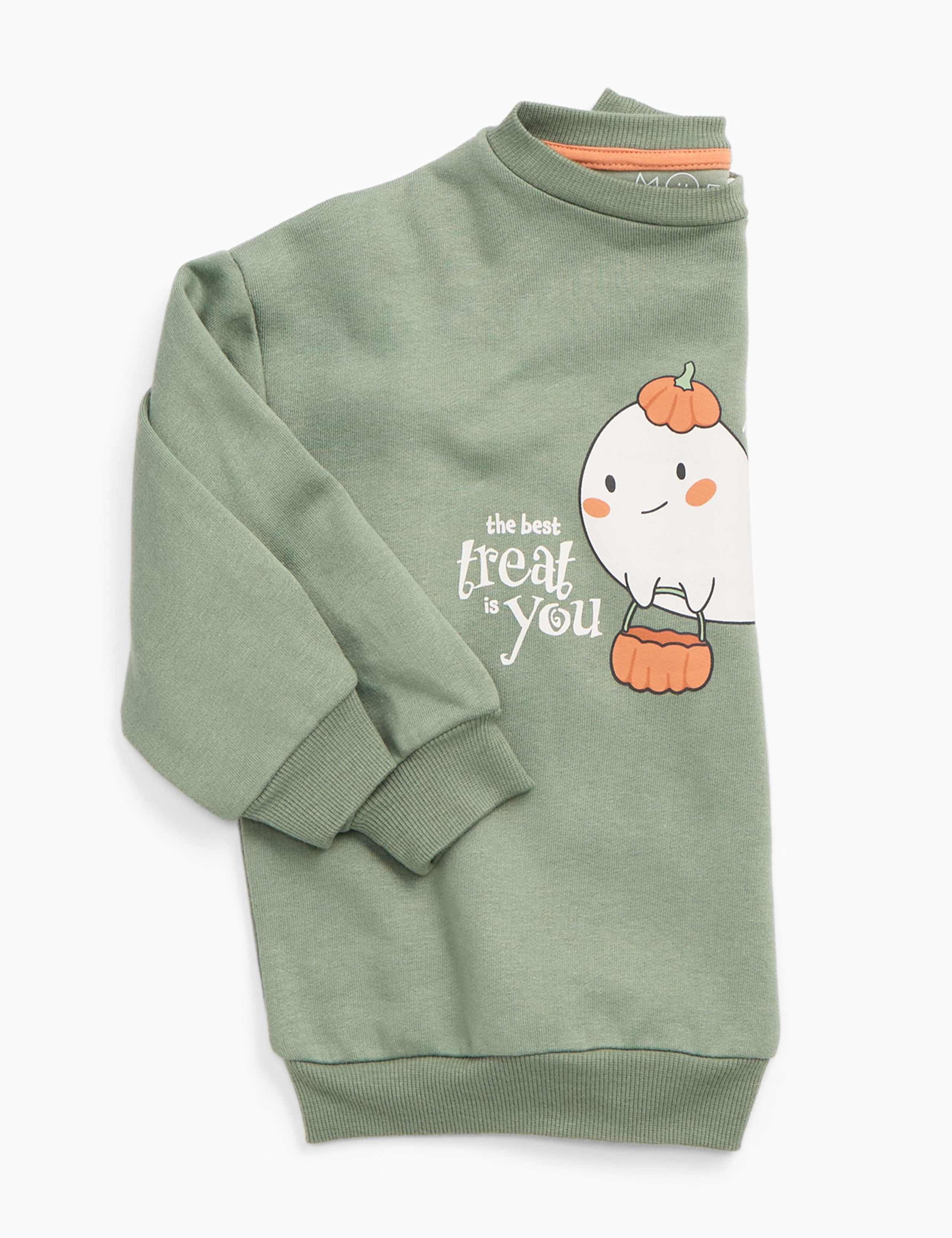 Cotton Blend Ghost Sweater (3 Mths-6 Yrs) 3 of 4