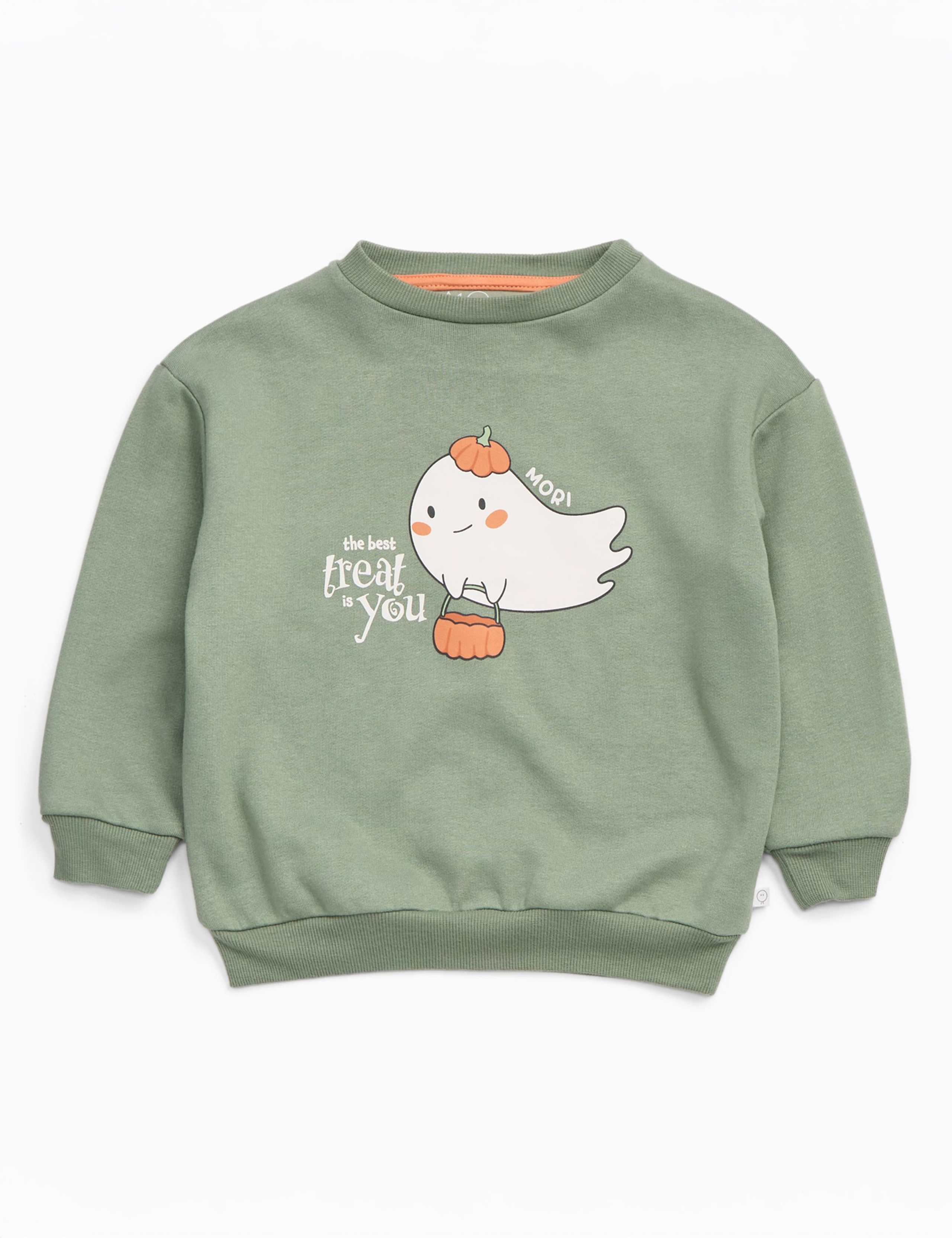 Cotton Blend Ghost Sweater (3 Mths-6 Yrs) 2 of 4