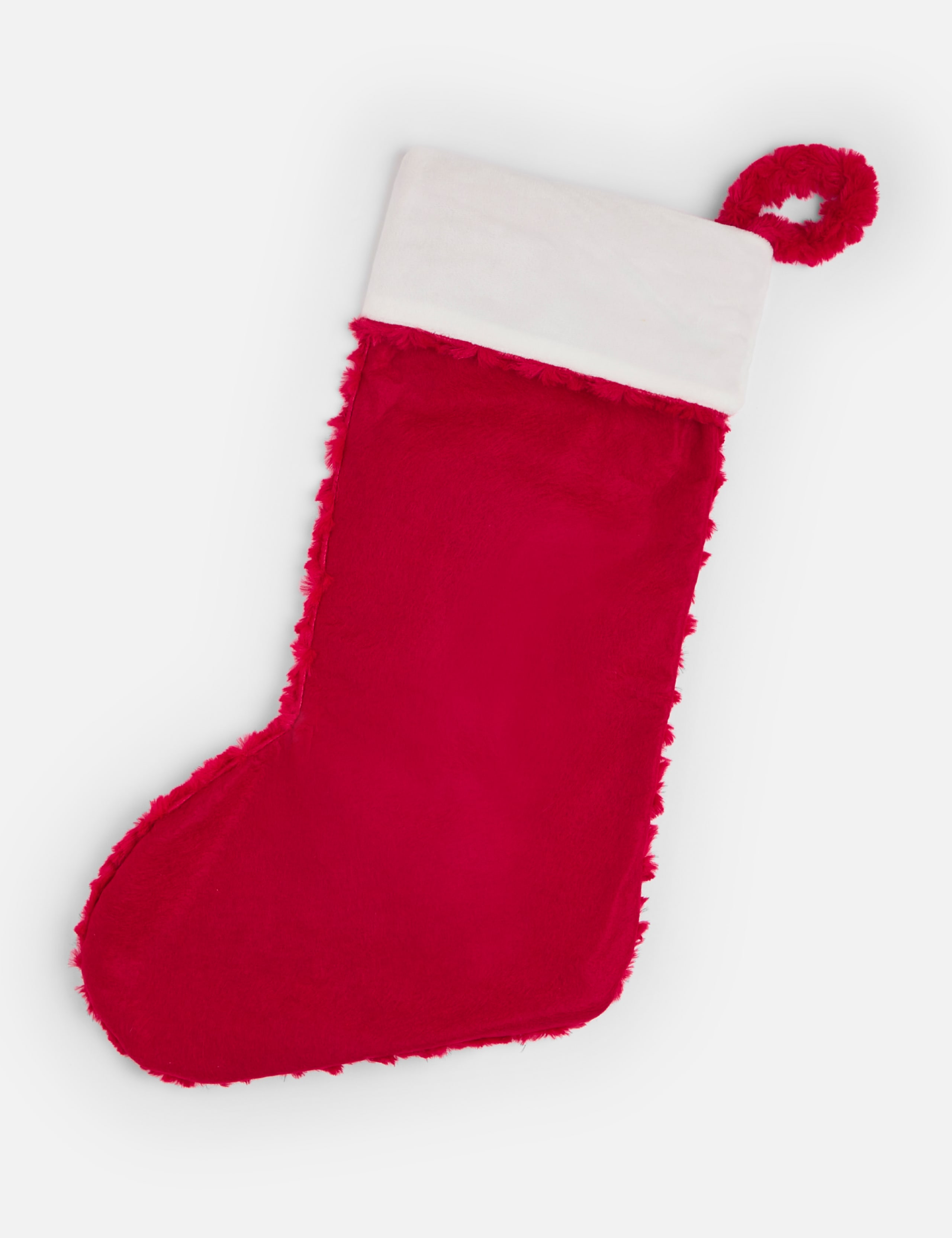 Personalised Letter Red Plush Stocking by Alphabet 2 of 3