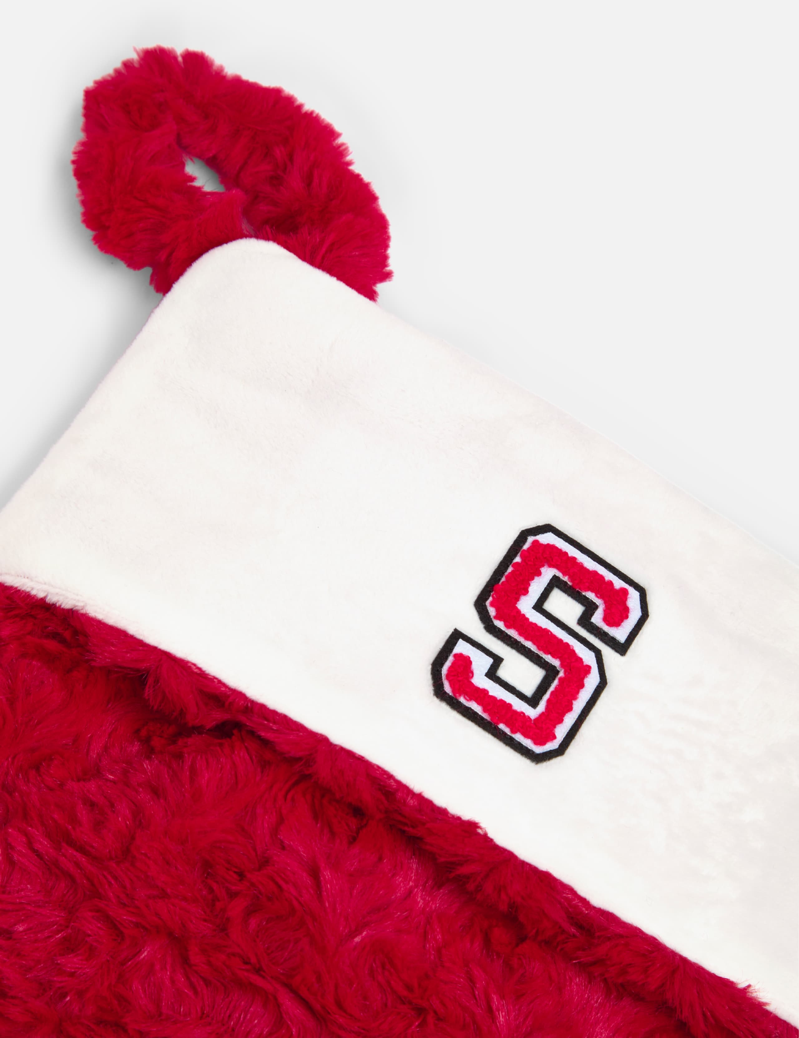 Personalised Letter Red Plush Stocking by Alphabet 3 of 3