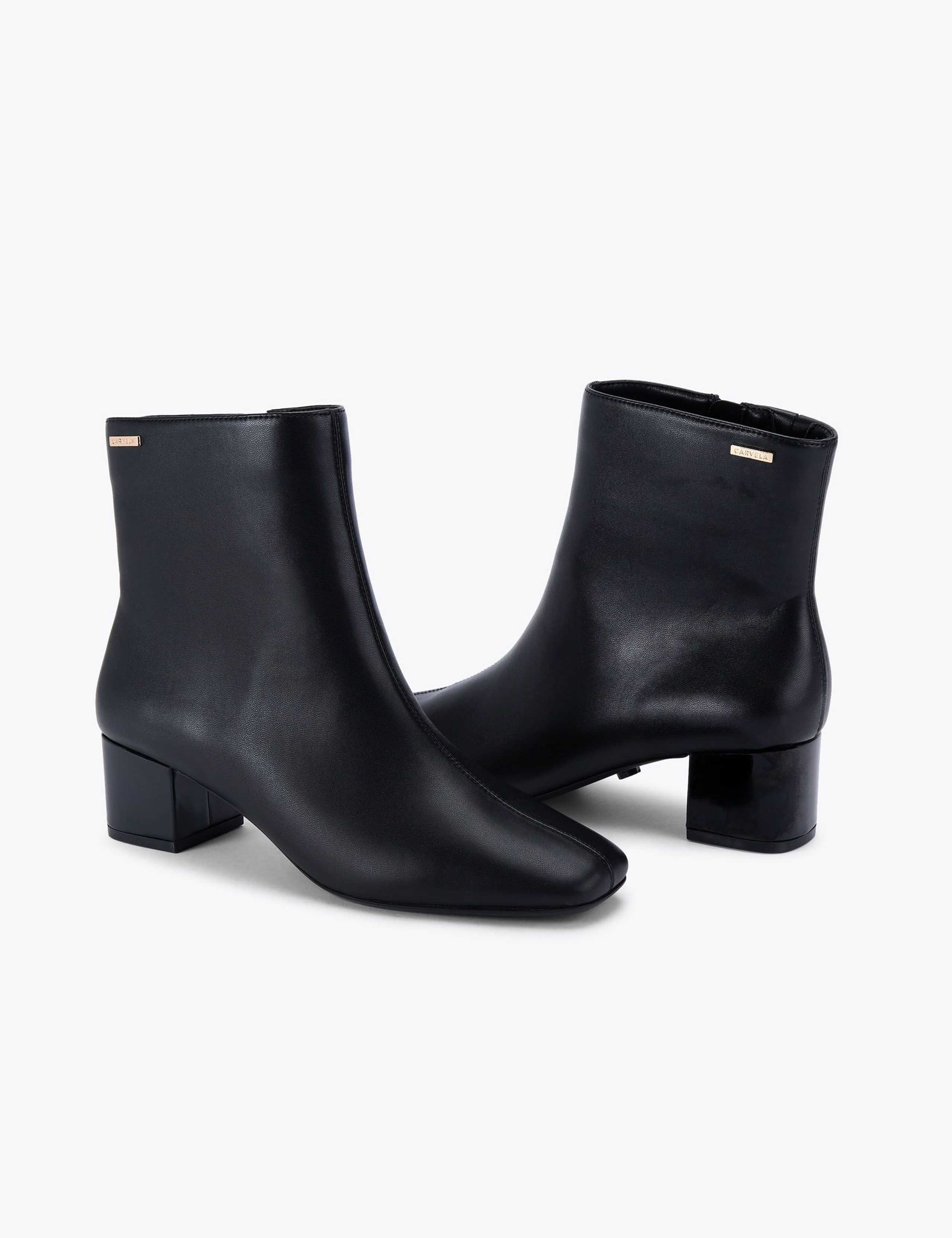Block Heel Square Toe Ankle Boots 5 of 6