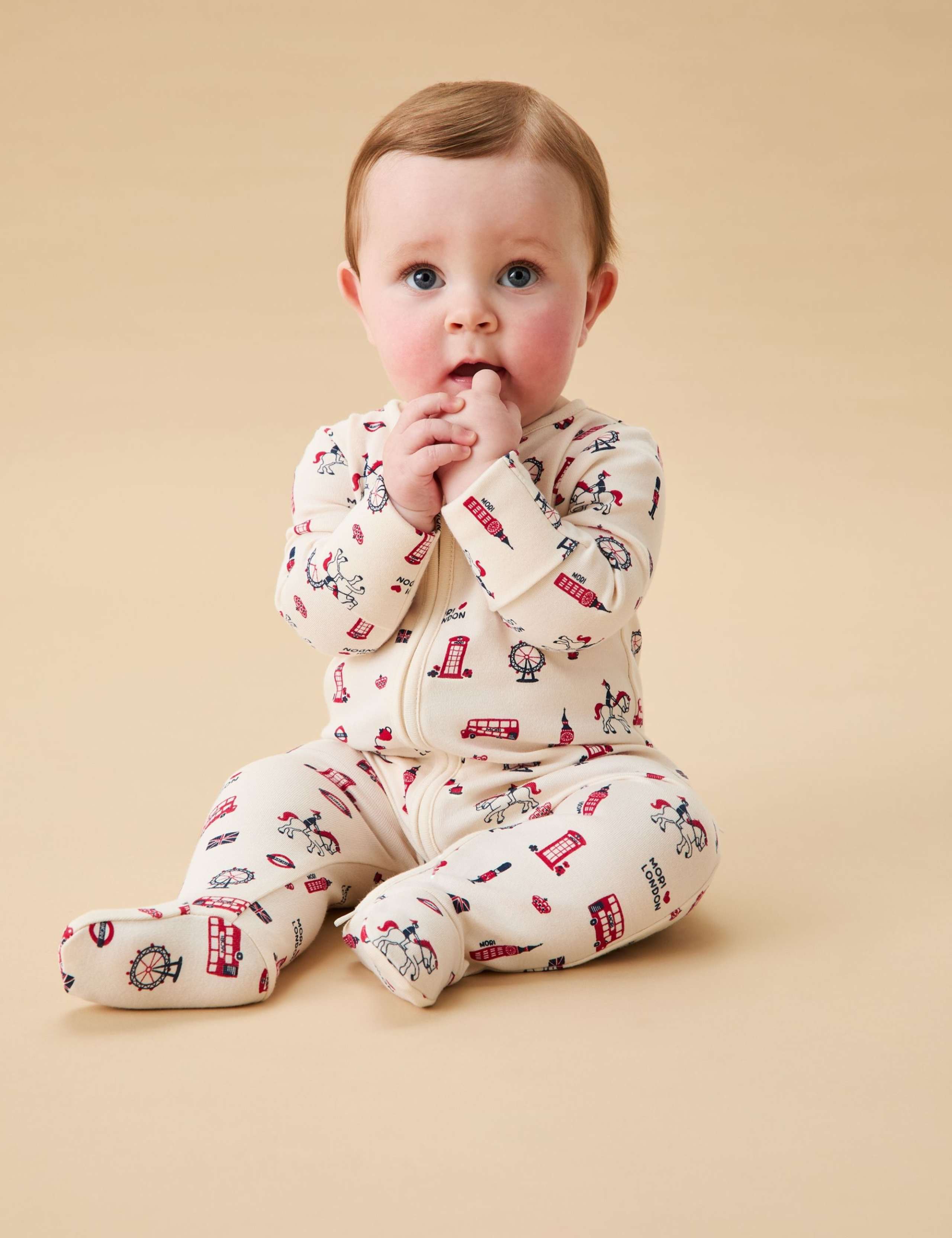 Cotton Blend London Sleepsuit (0-24 Mths) 3 of 7