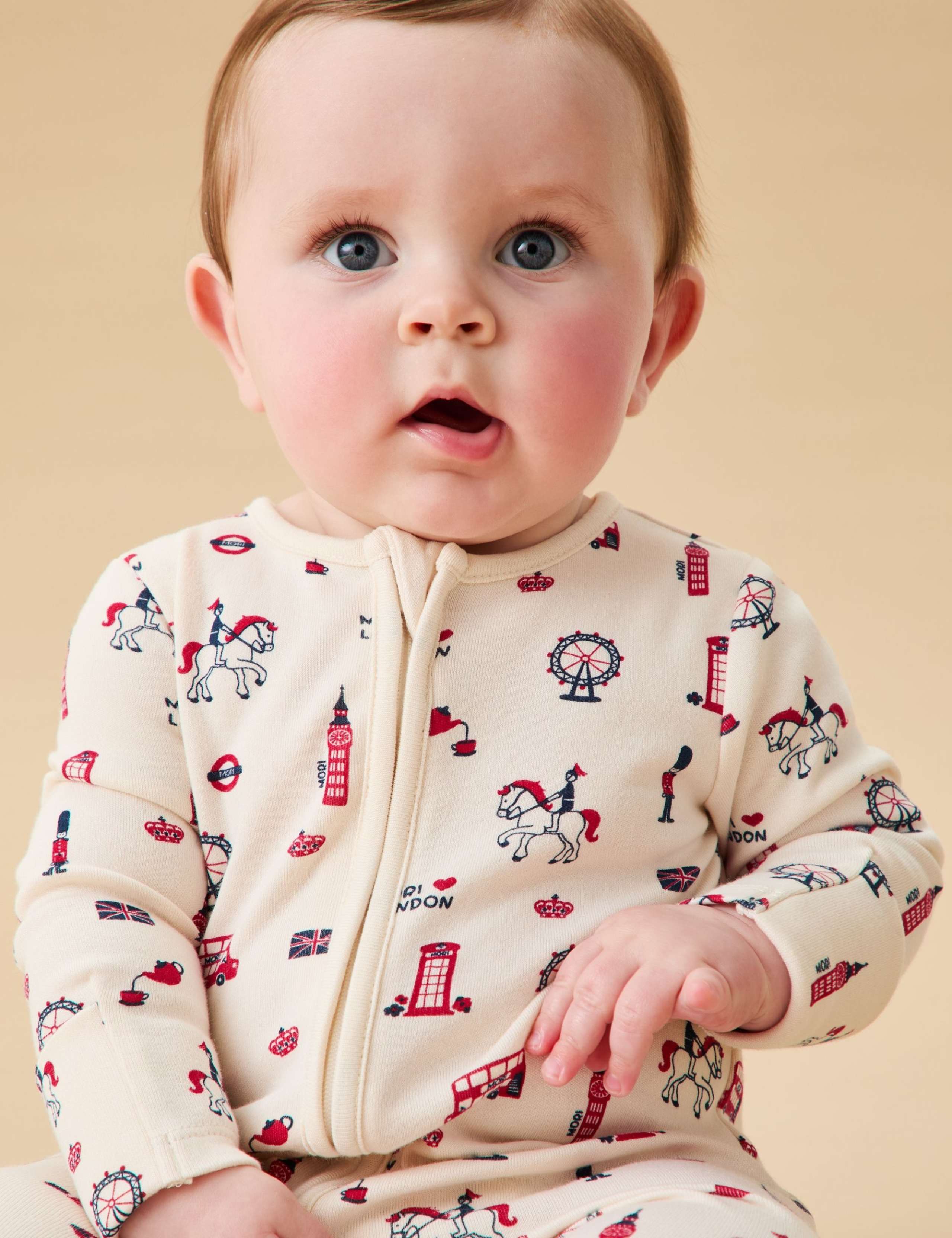 Cotton Blend London Sleepsuit (0-24 Mths) 4 of 7